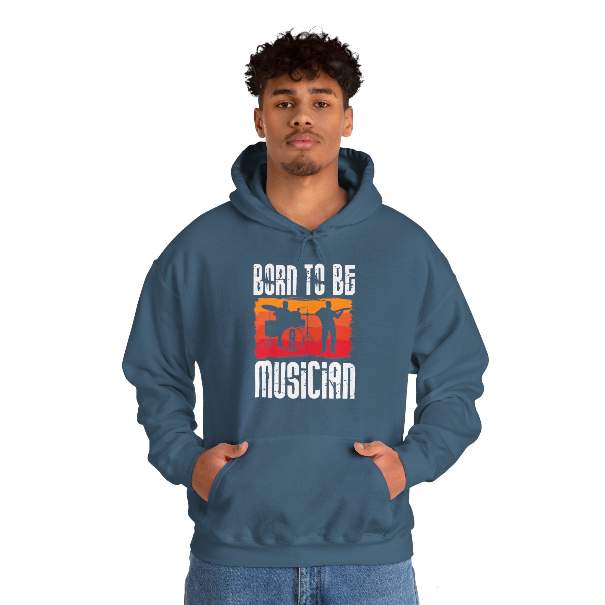 "Born To Be Musician"  Unisex Heavy Blend™ Hooded Sweatshirt