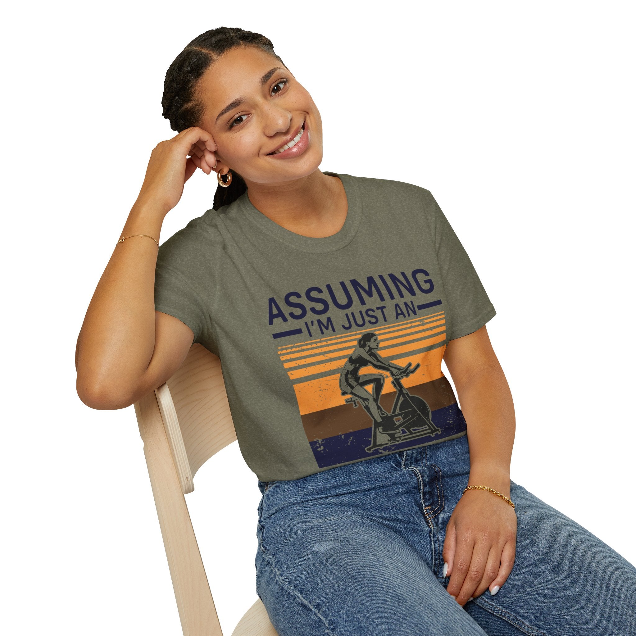 "Assuming I M Just An Old Lady Was Your First Mistake" Unisex Soft style T-Shirt