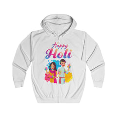 Happy Holi Unisex Full Zip Hoodie