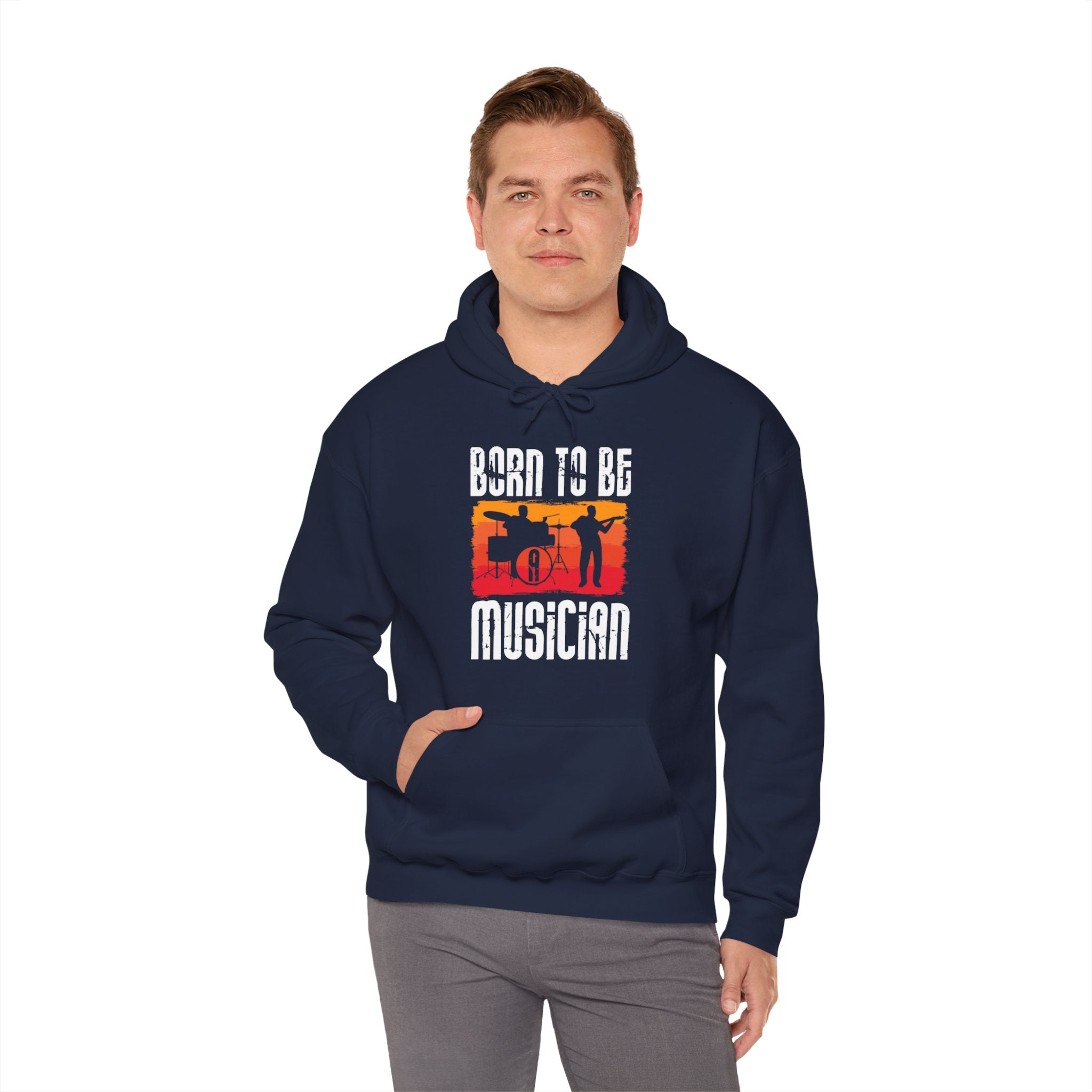 "Born To Be Musician"  Unisex Heavy Blend™ Hooded Sweatshirt