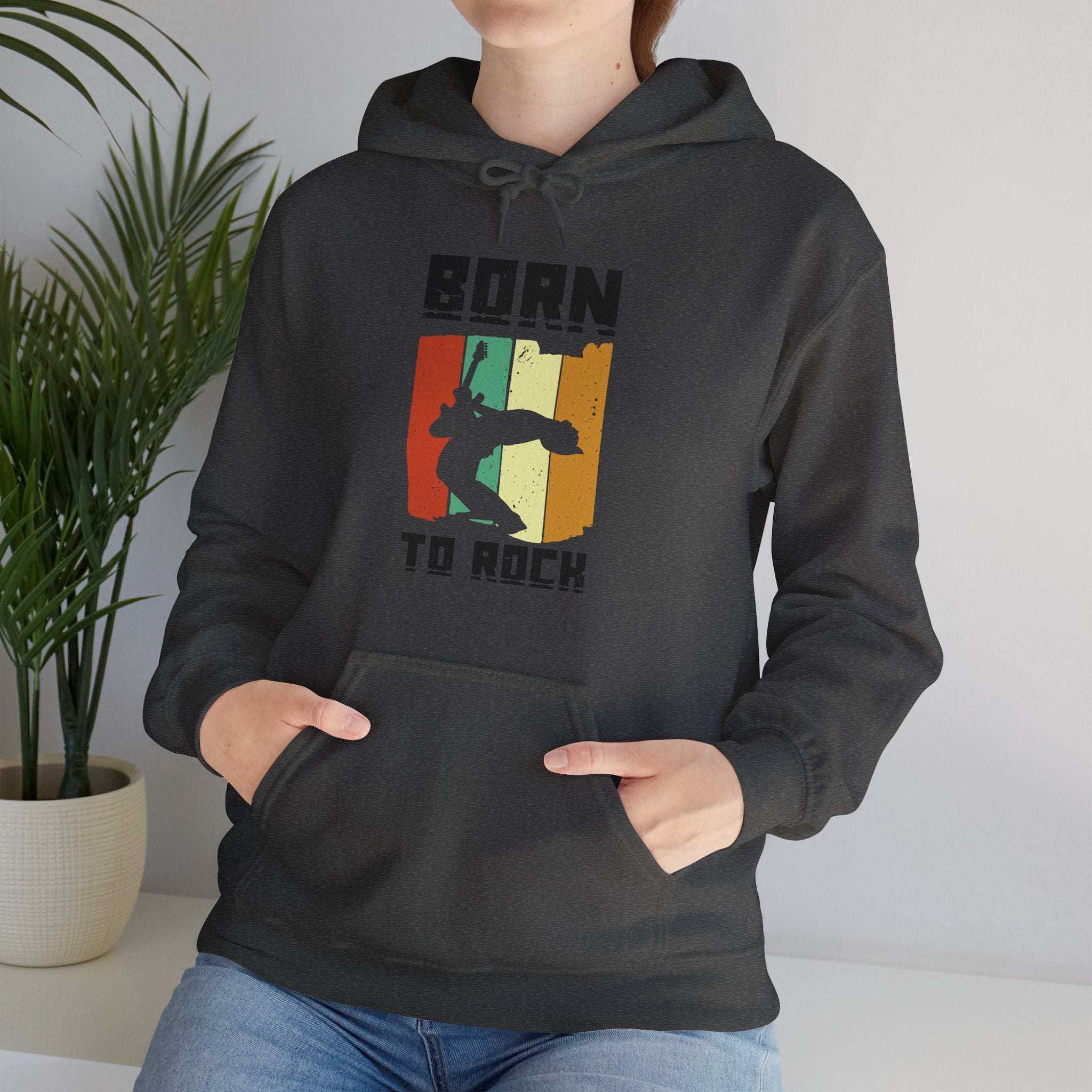 "Born To Rock"  Unisex Heavy Blend™ Hooded Sweatshirt