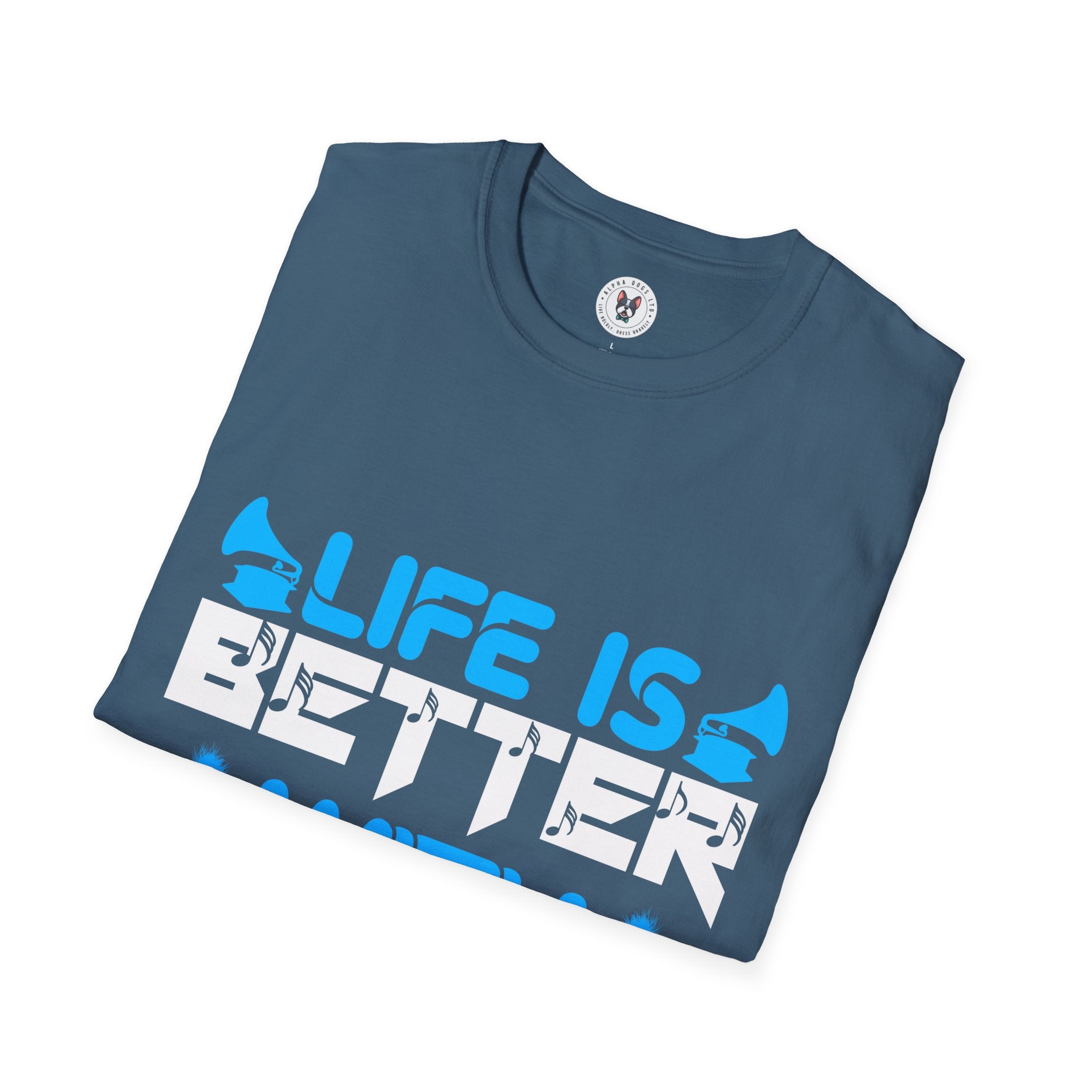 "Life Is Better With Music" Unisex Soft style T-Shirt