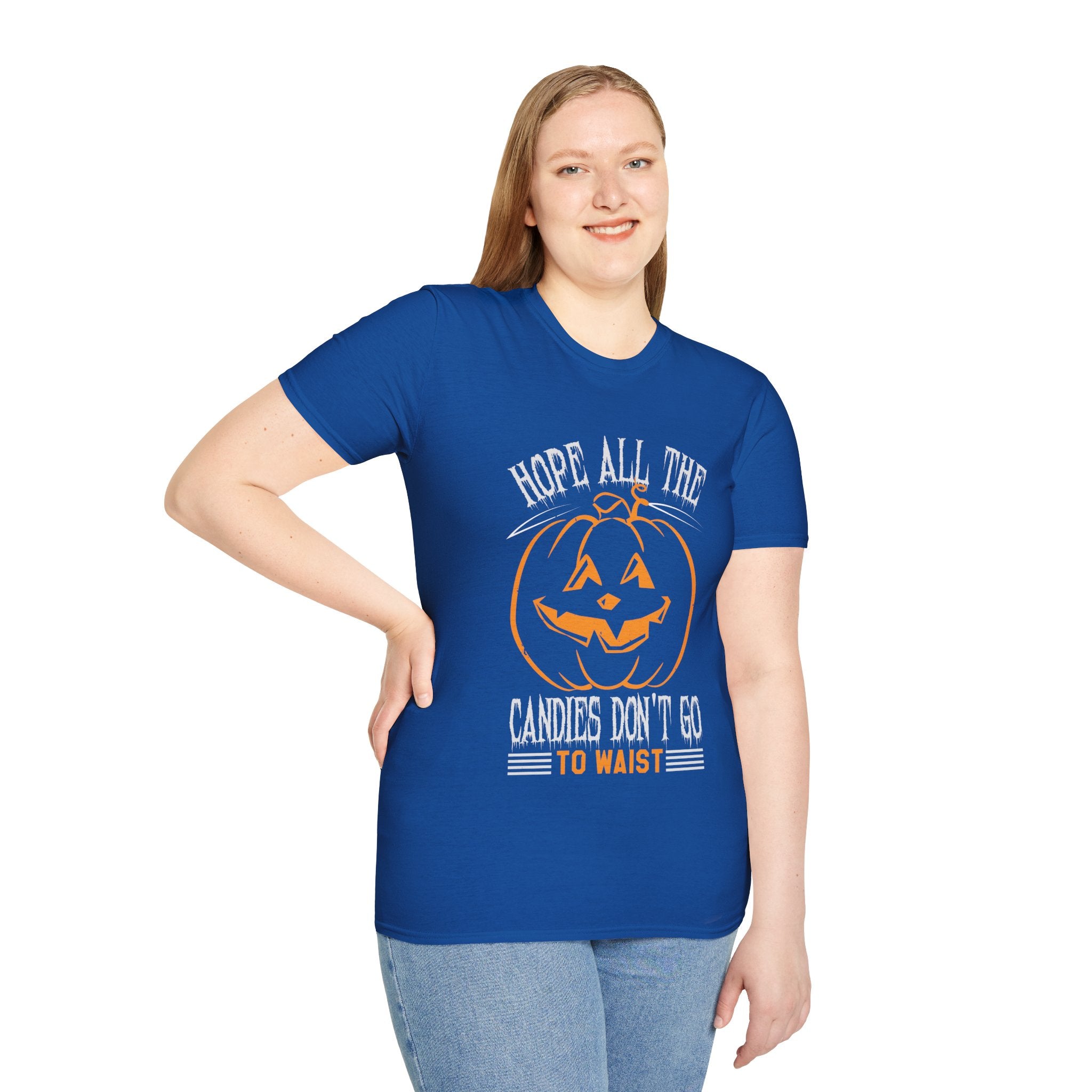 "HOPE ALL THE CANDIES DON'T GO TO WAIST" Unisex Soft style T-Shirt