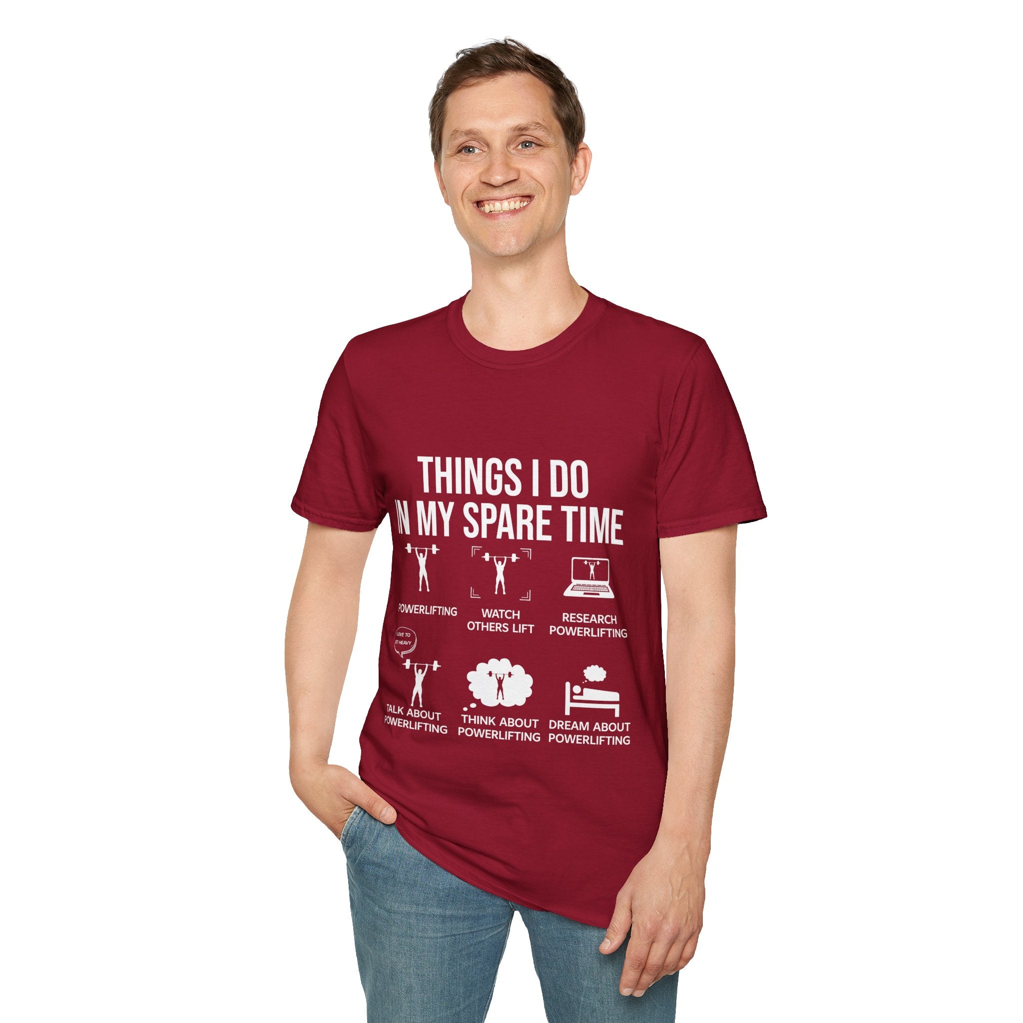 "Things I Do In My Spare Time"  Unisex Soft style T-Shirt