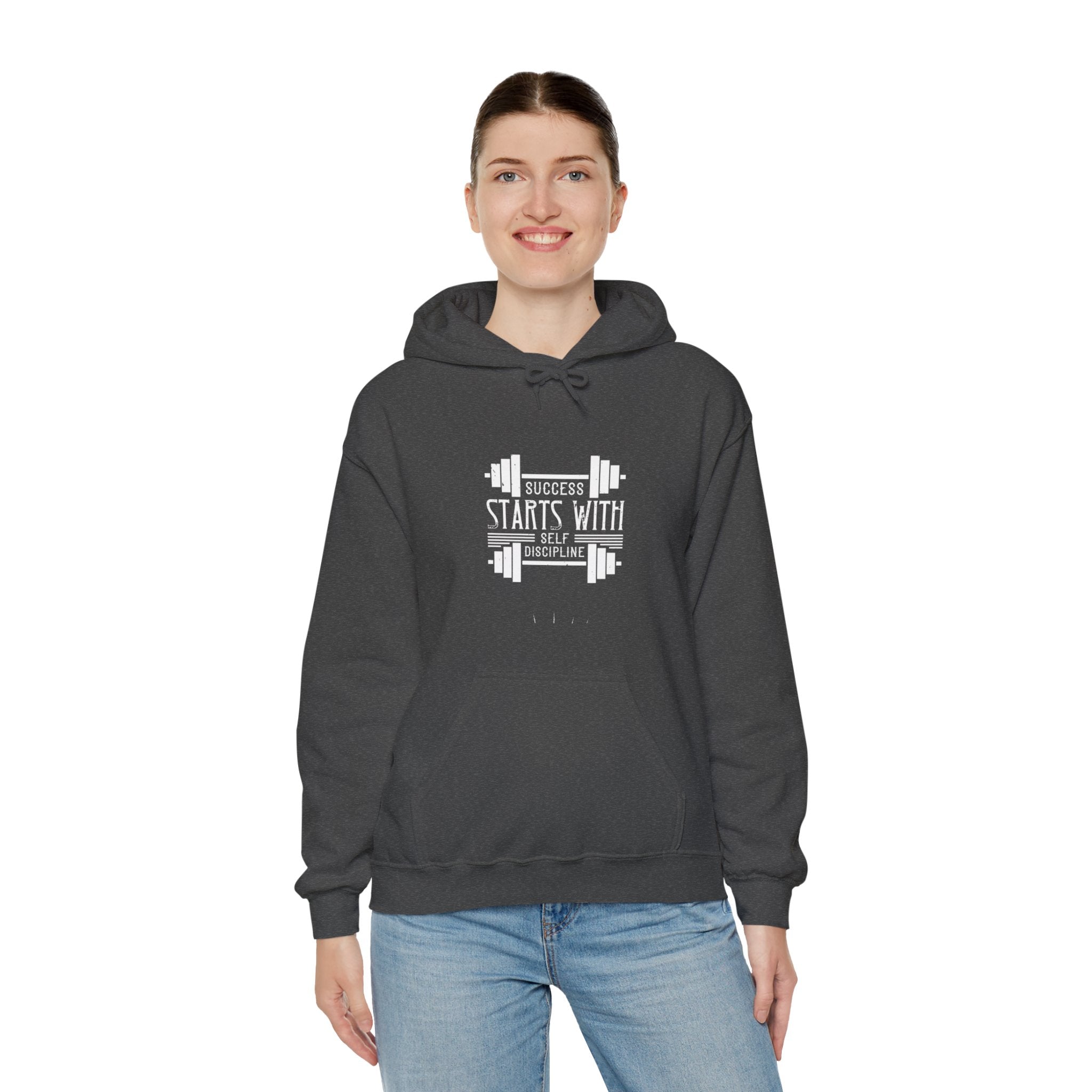 "Success Starts With Self Discipline" Unisex Heavy Blend™ Hooded Sweatshirt