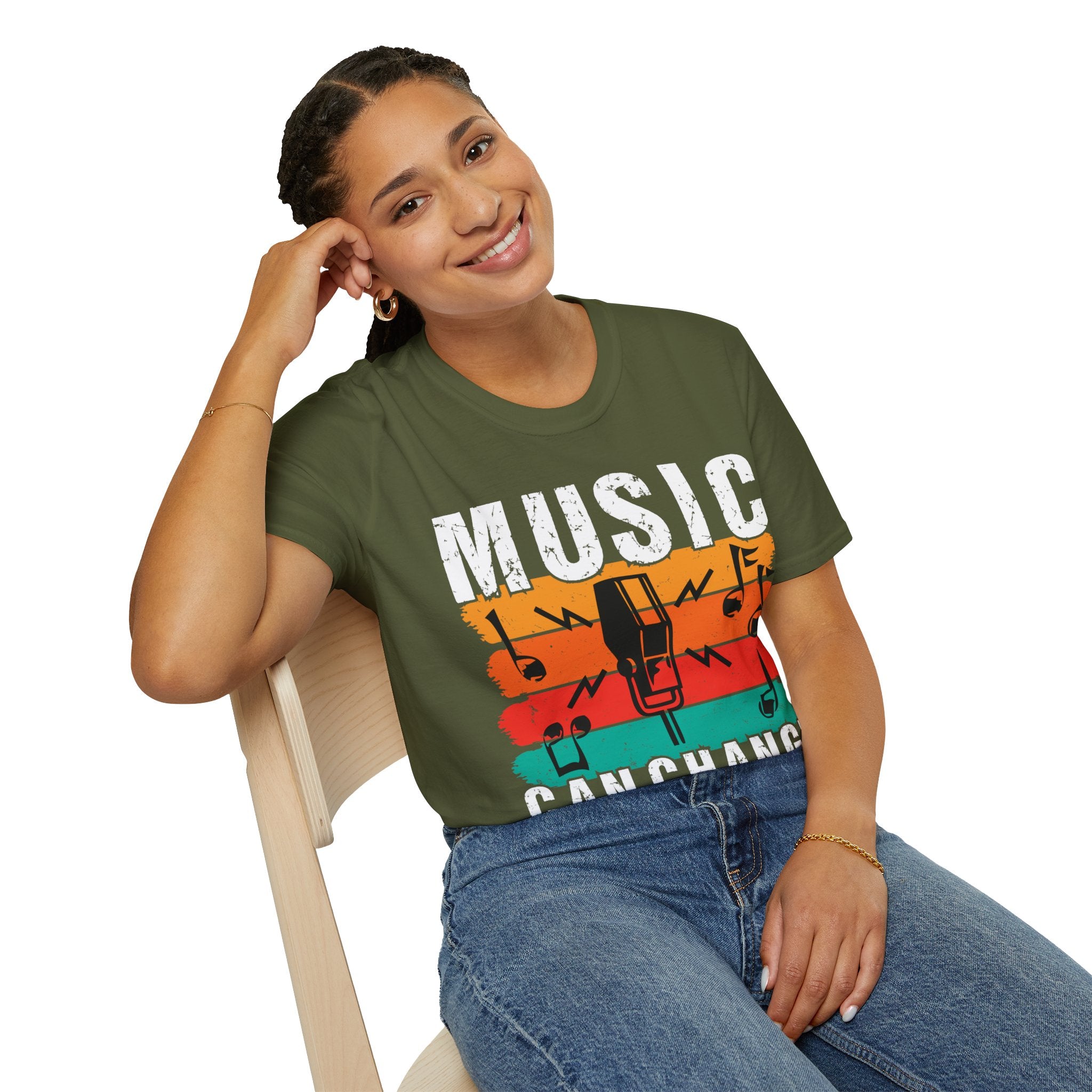 "Music Can Change The World" Unisex Soft style T-Shirt