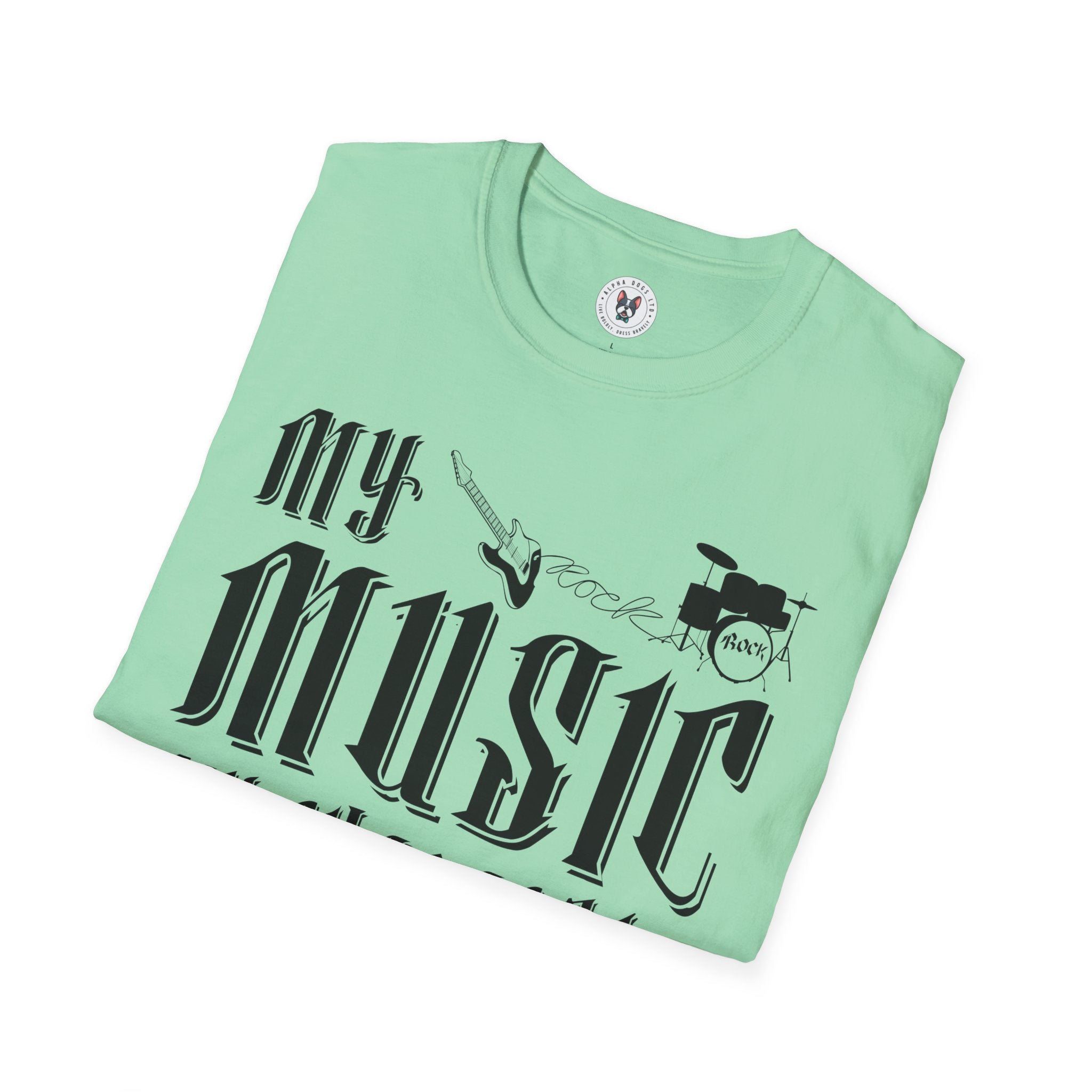 "My Music My Character Rock And Roll Station" Unisex Soft style T-Shirt