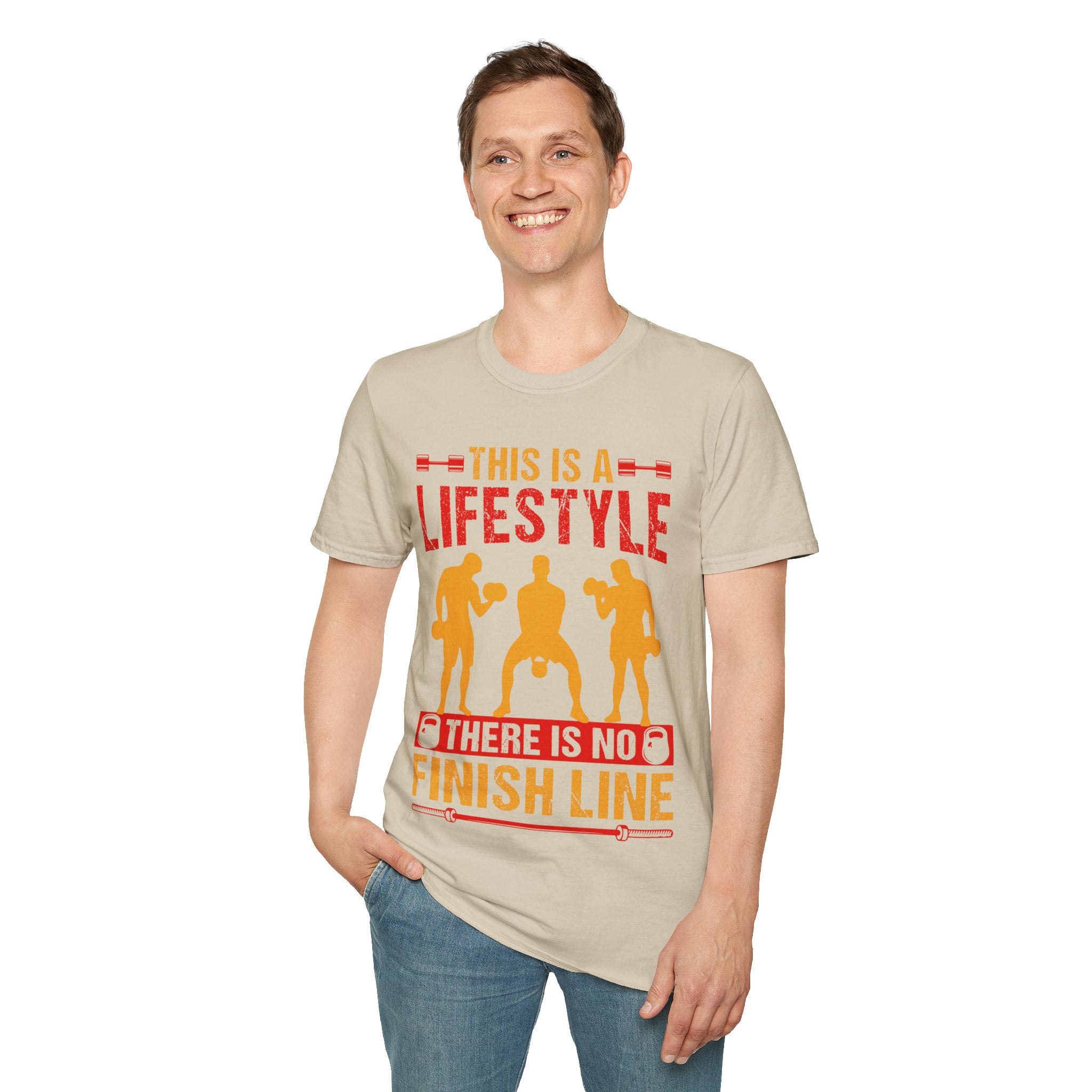 "This Is A Life Style There Is No Finish Line" Unisex Soft style T-Shirt