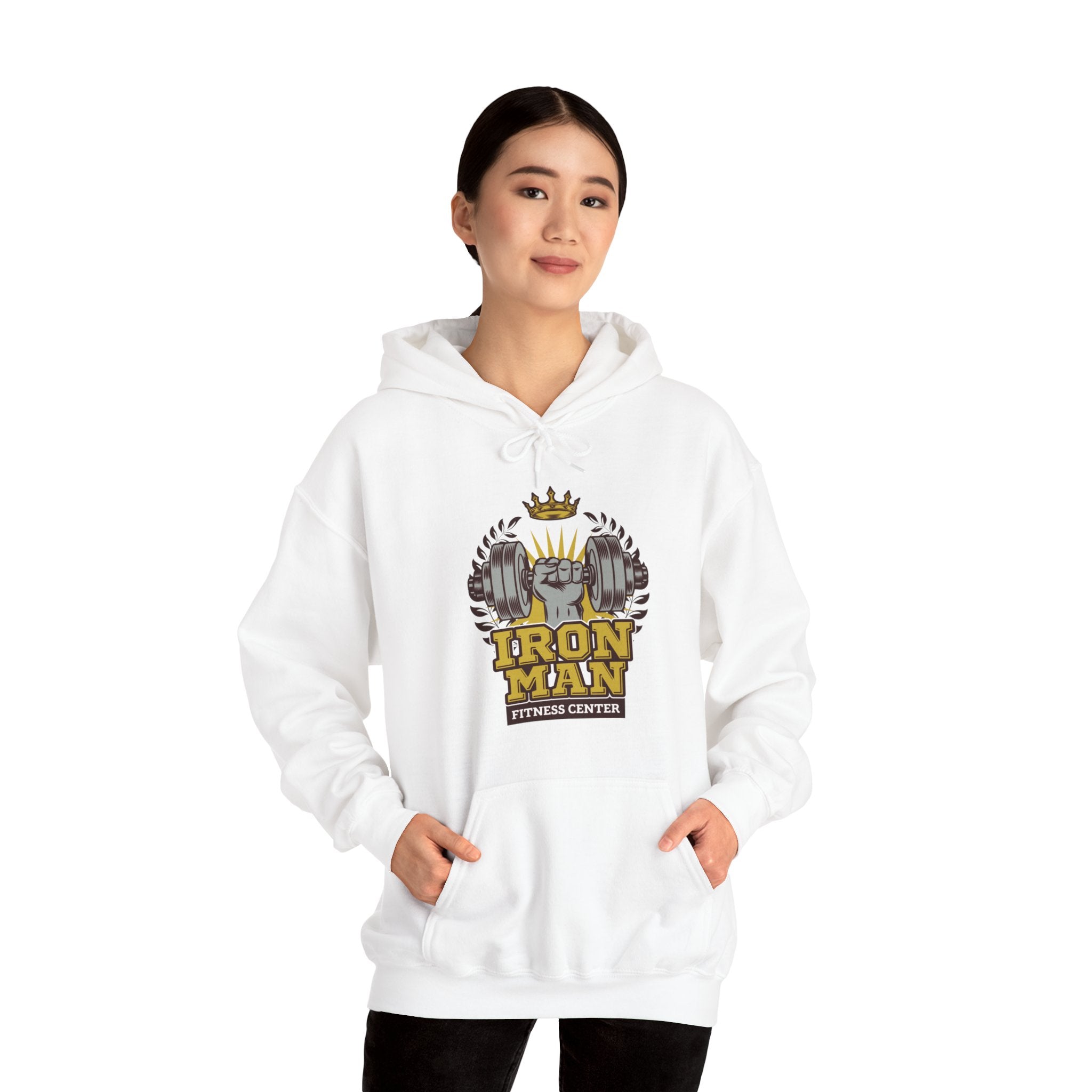 "IronMan Fitness Centre" Unisex Heavy Blend™ Hooded Sweatshirt