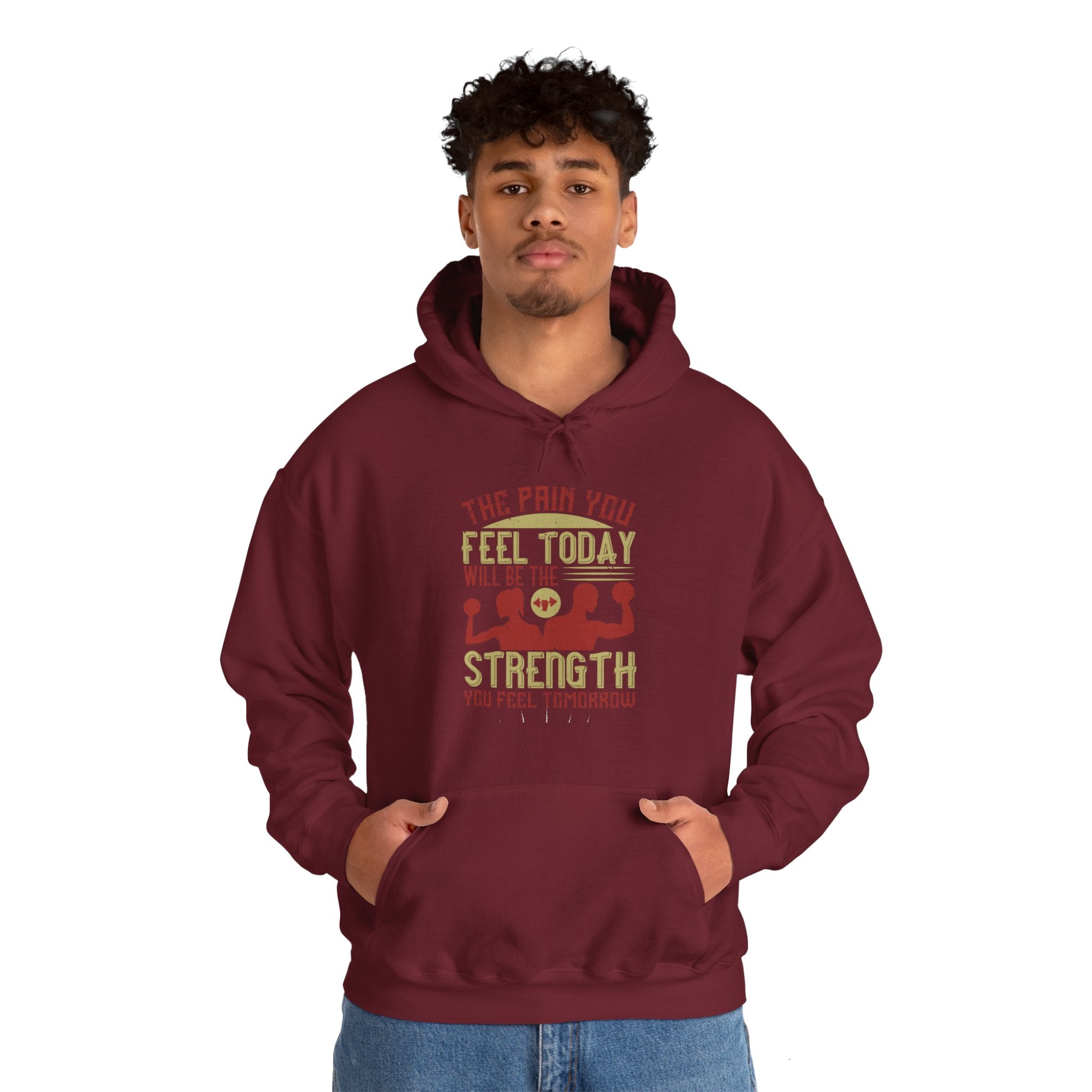 "The pain you feel today, will be the strength you feel tomorrow" Unisex Heavy Blend™ Hooded Sweatshirt