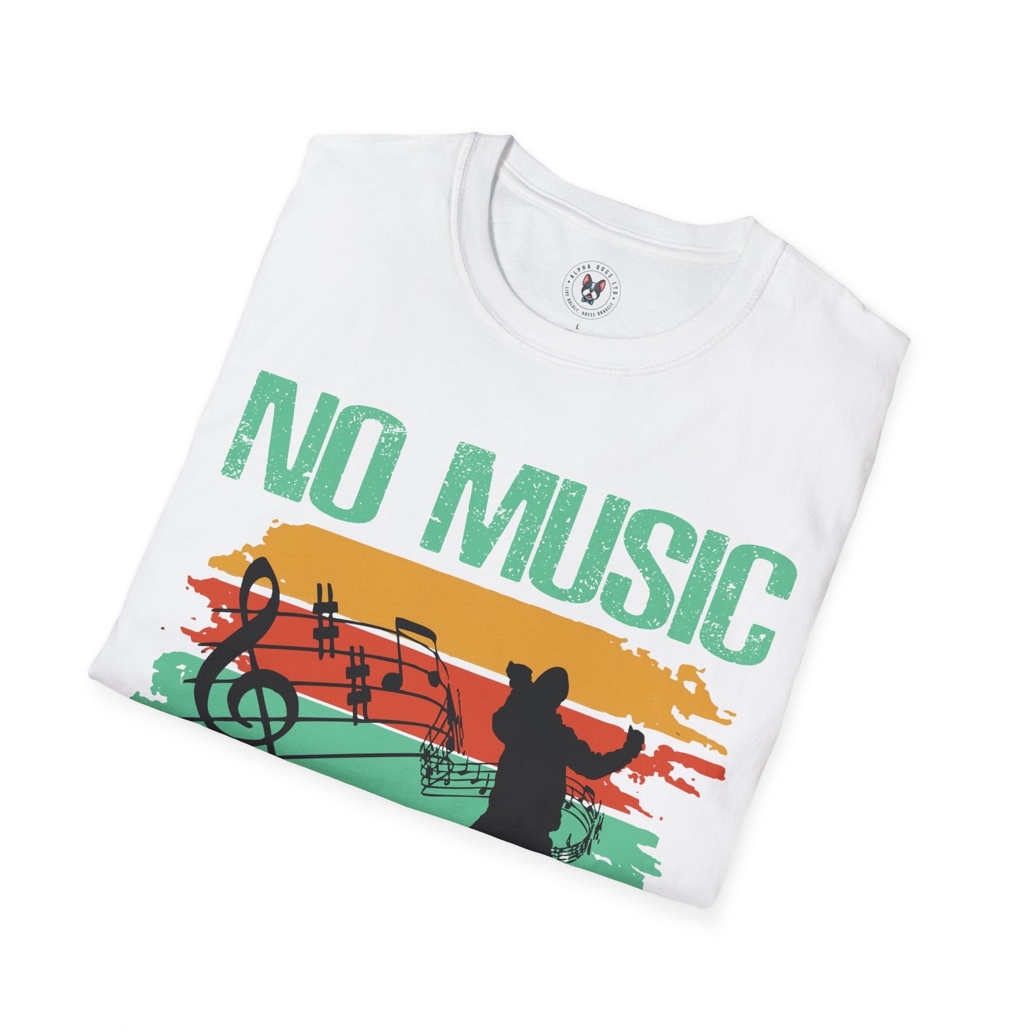 "No Music No Life" Unisex Soft style T-Shirt