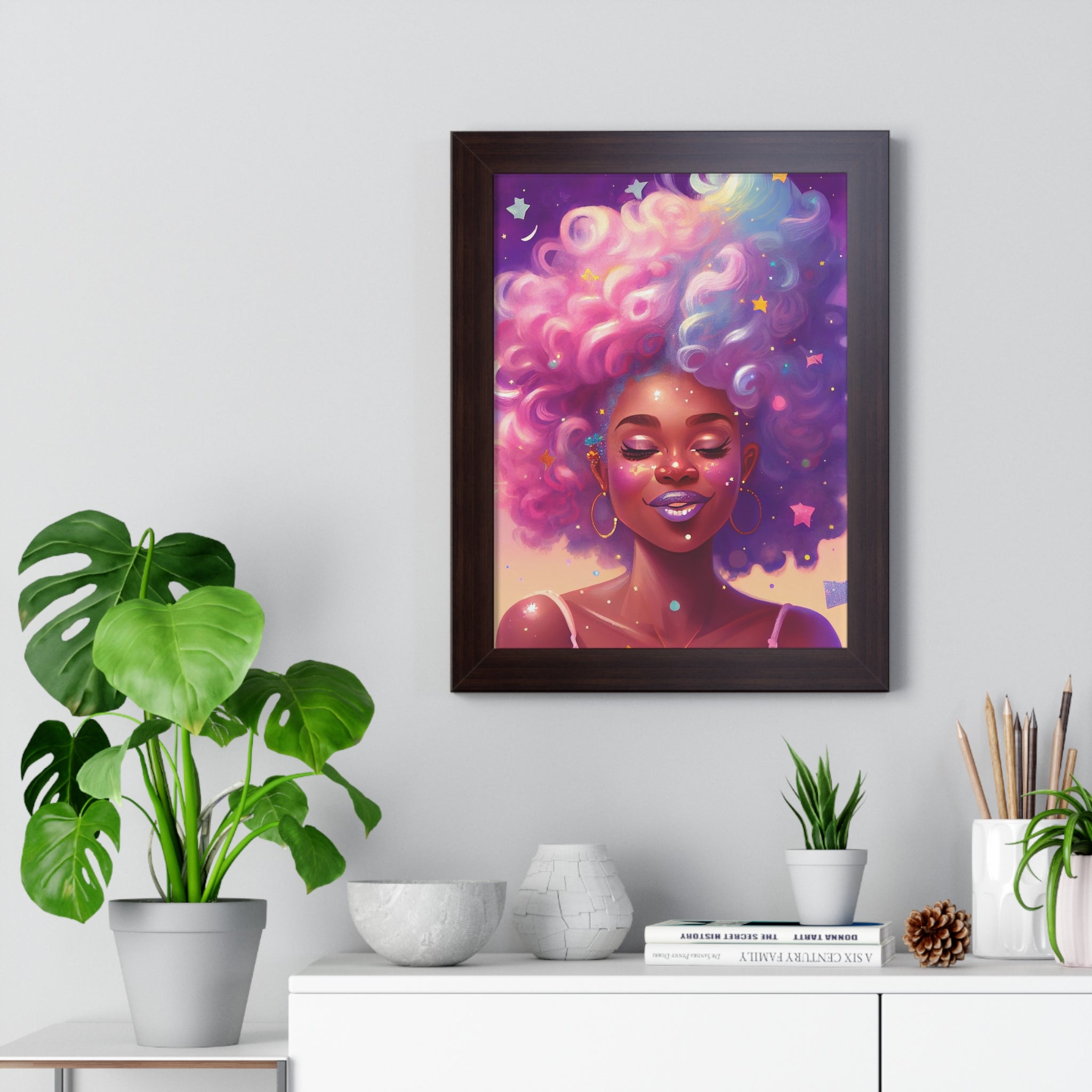 "BLACK GIRL MAGIC" Framed Vertical Poster