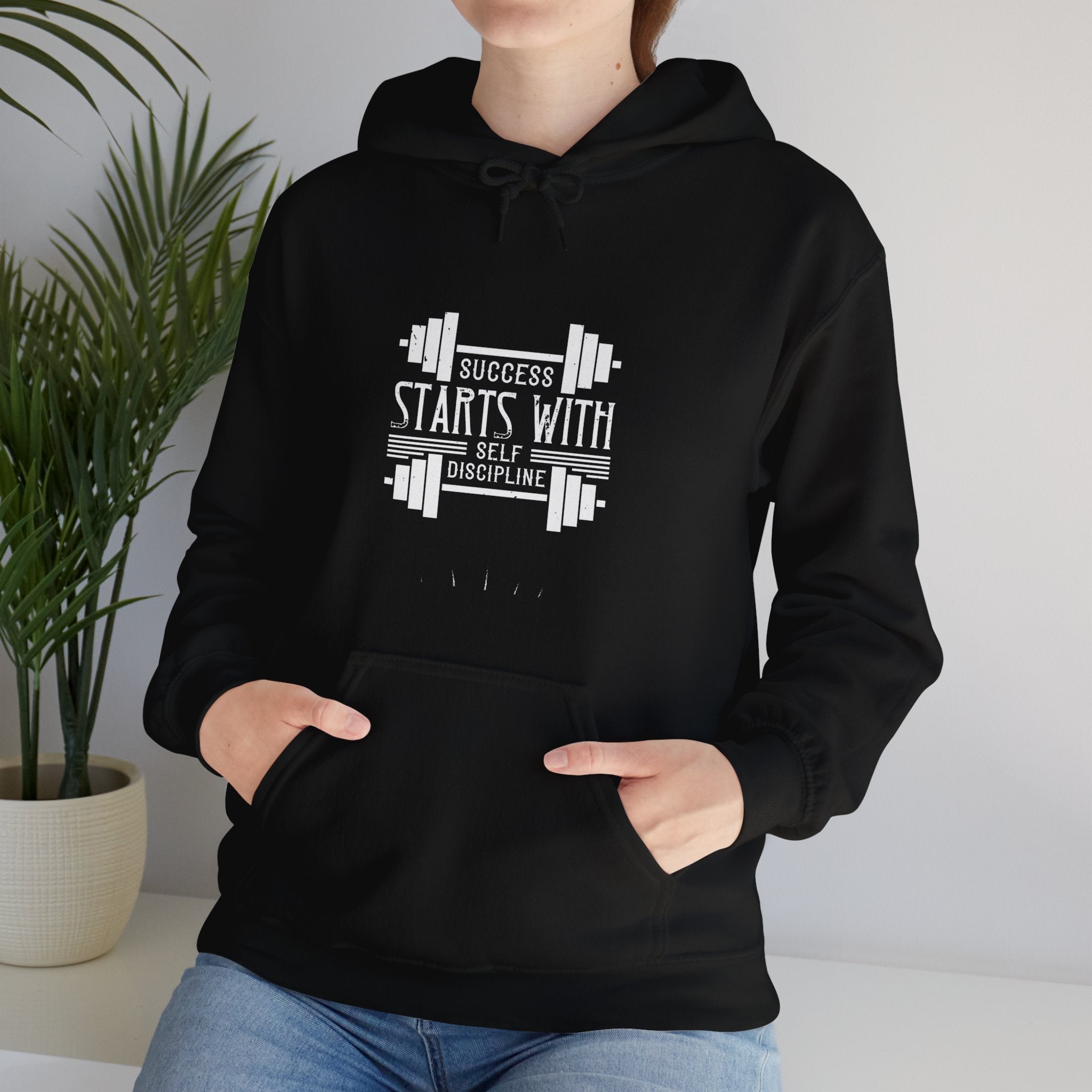 "Success Starts With Self Discipline" Unisex Heavy Blend™ Hooded Sweatshirt