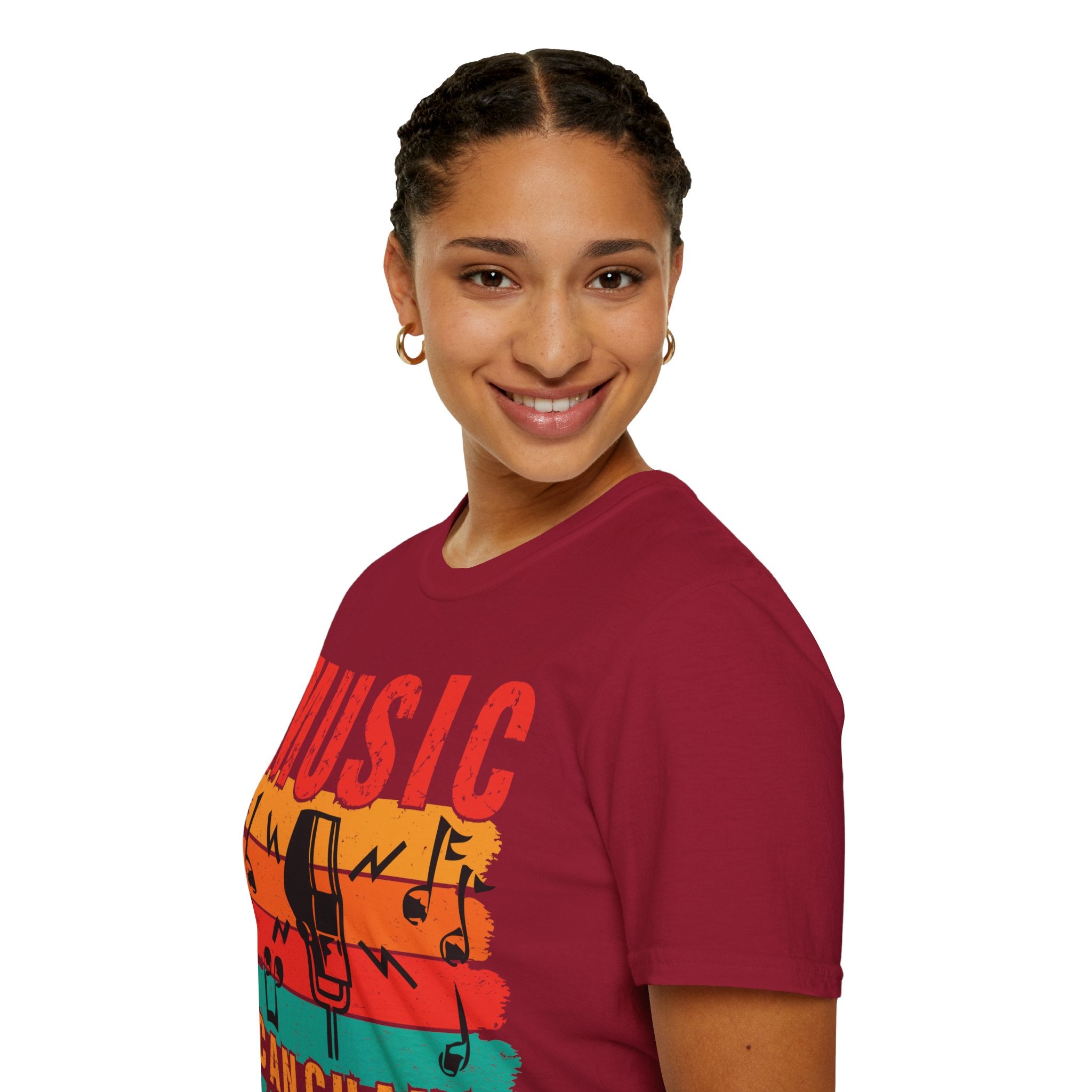 "Music Can Change The World"Unisex Soft style T-Shirt