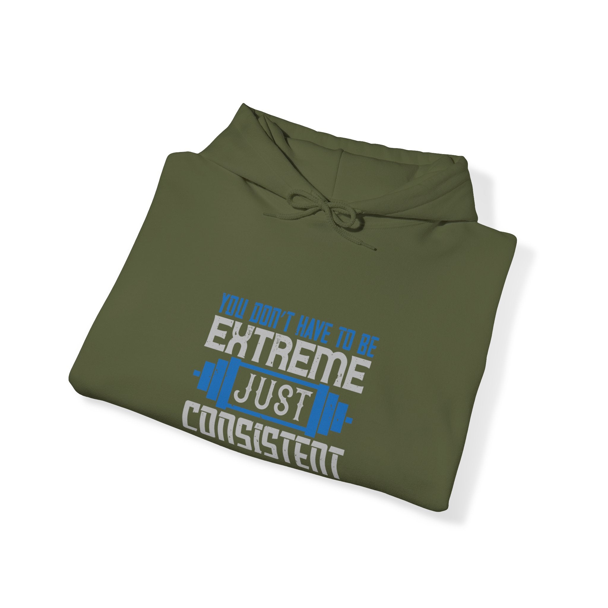 "You don’t have to be extreme, just consistent" Unisex Heavy Blend™ Hooded Sweatshirt