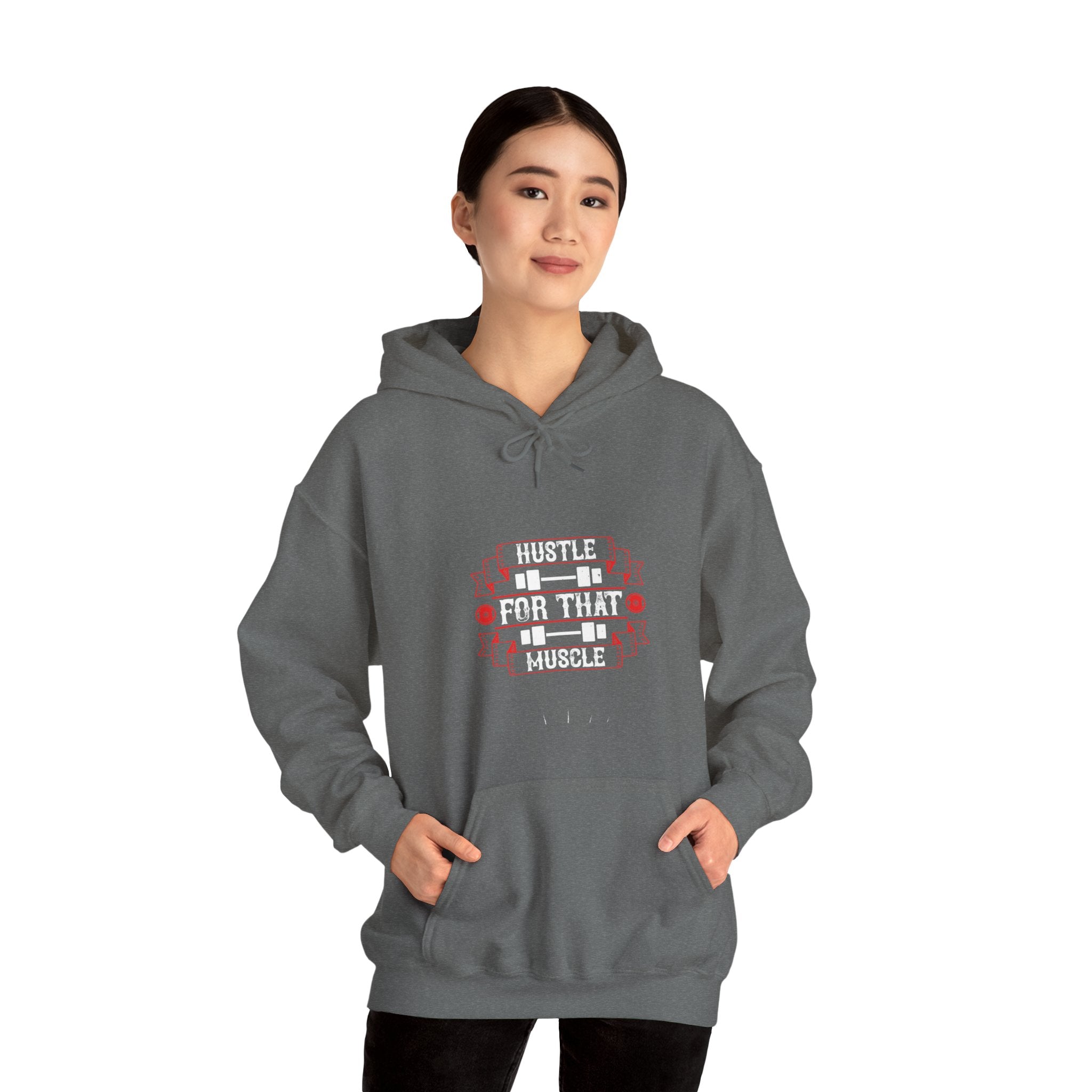 "Hustle For That Muscle" Unisex Heavy Blend™ Hooded Sweatshirt