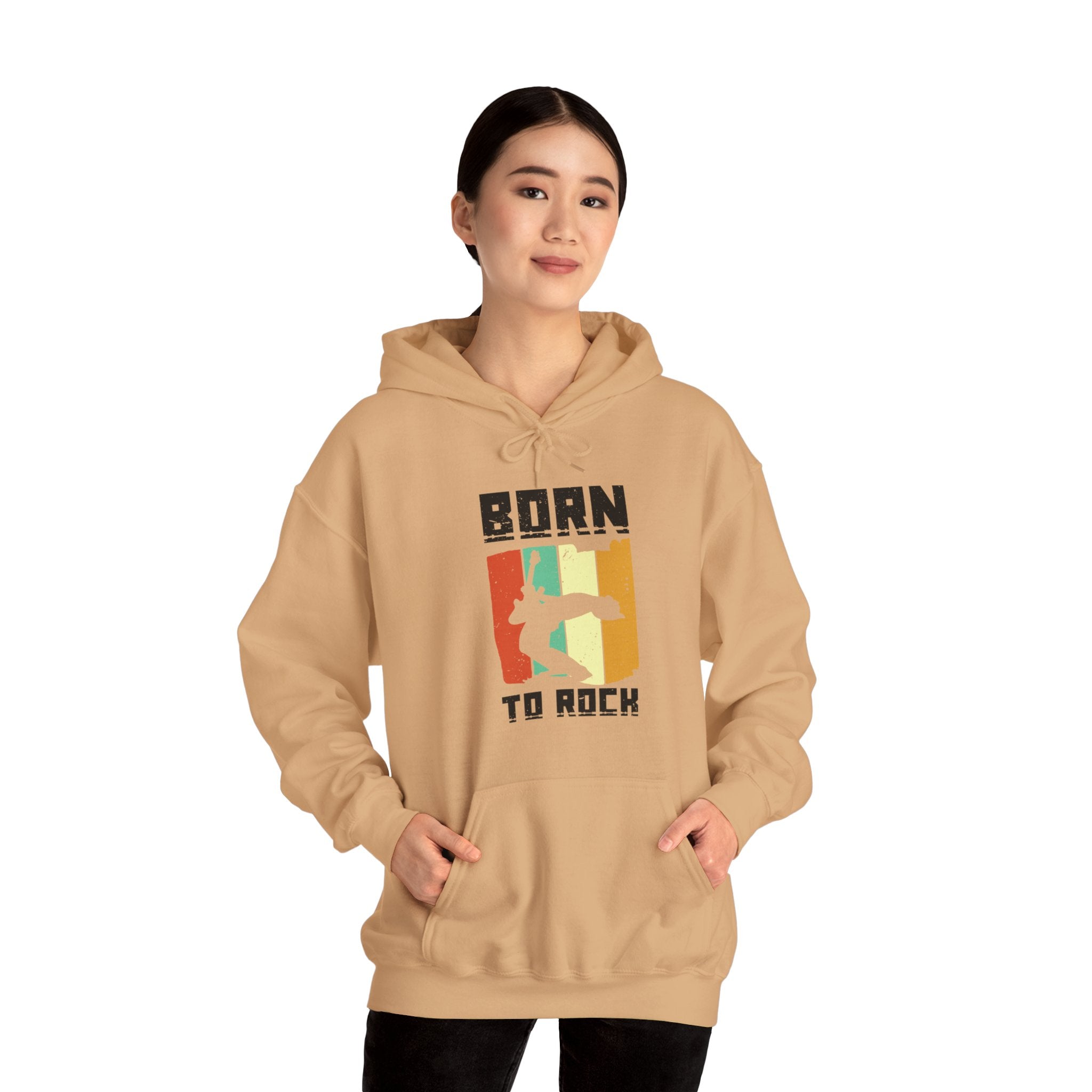 "Born To Rock"  Unisex Heavy Blend™ Hooded Sweatshirt