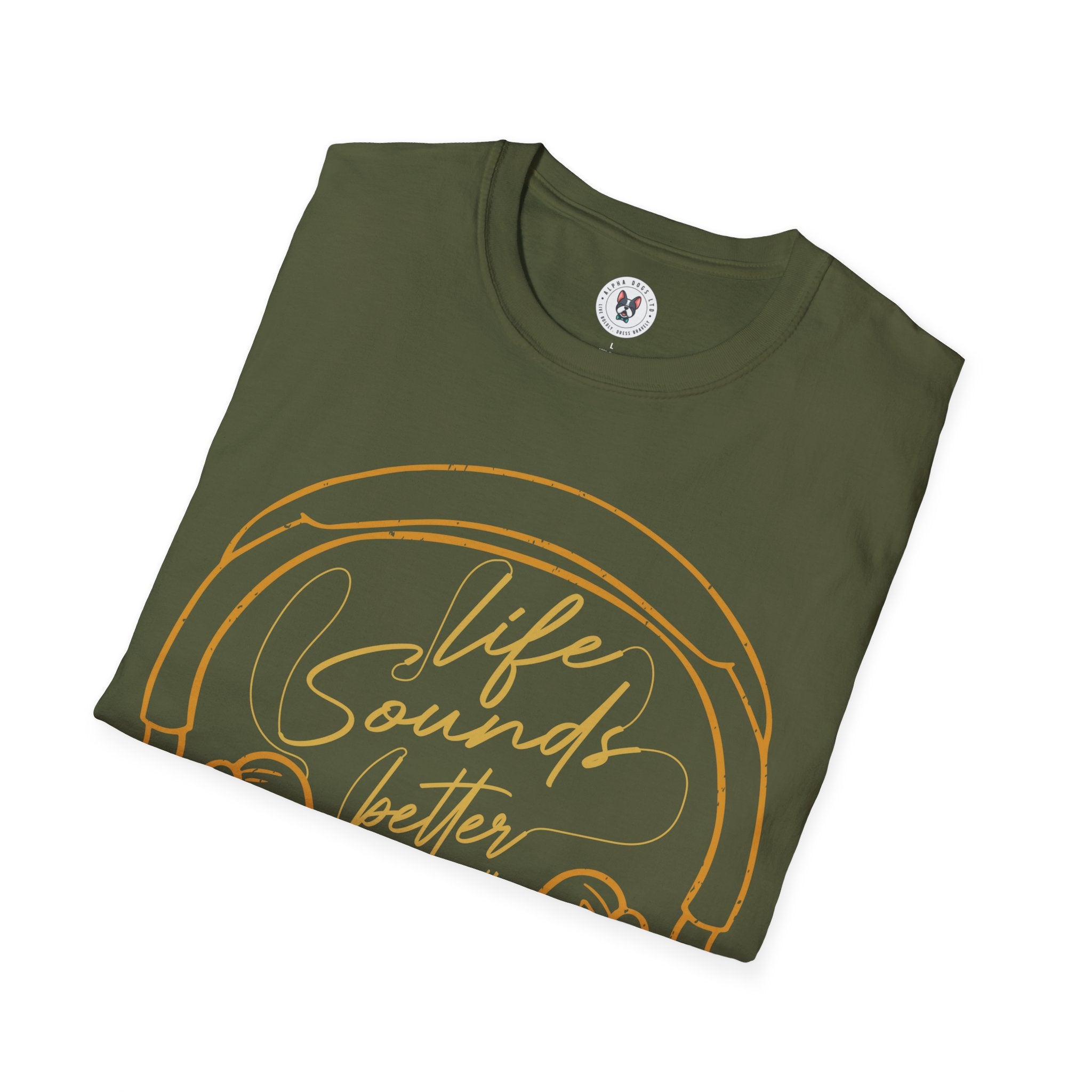 "Life Sound Better With Music" Unisex Soft style T-Shirt