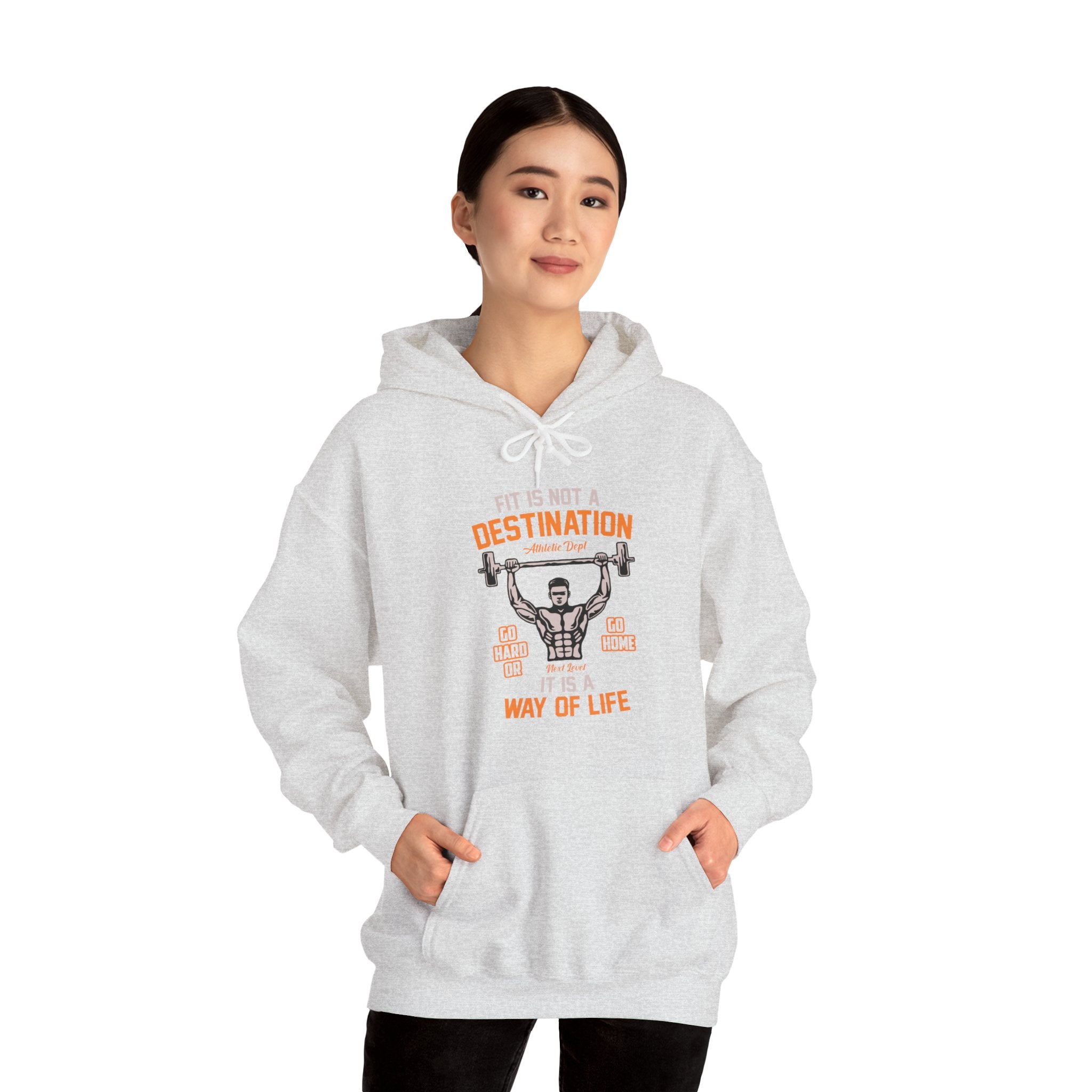 "Fit Is Not A Destination, Its A Way Of Life" Unisex Heavy Blend™ Hooded Sweatshirt