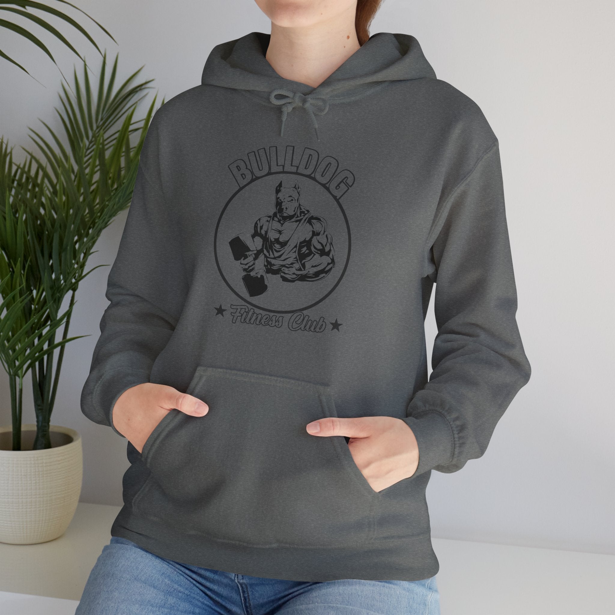 "BullDog Fitness Club"  Unisex Heavy Blend™ Hooded Sweatshirt