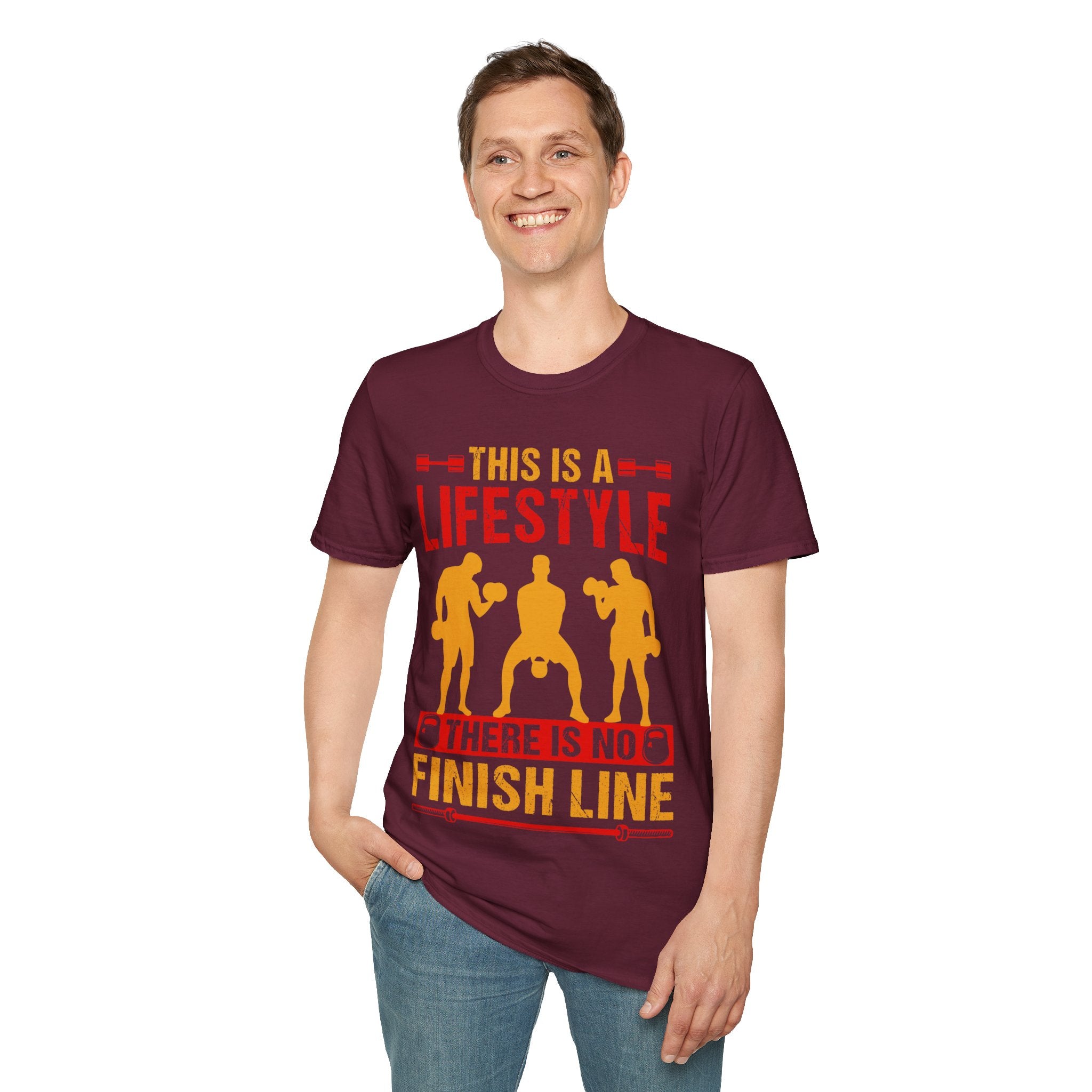 "This Is A Life Style There Is No Finish Line" Unisex Soft style T-Shirt