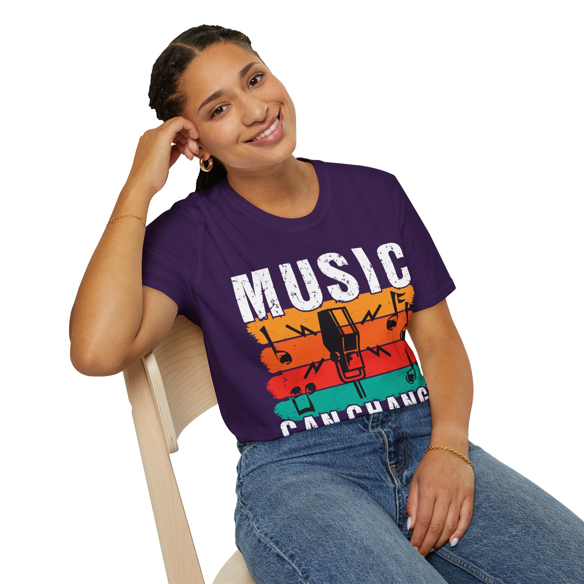 "Music Can Change The World" Unisex Soft style T-Shirt