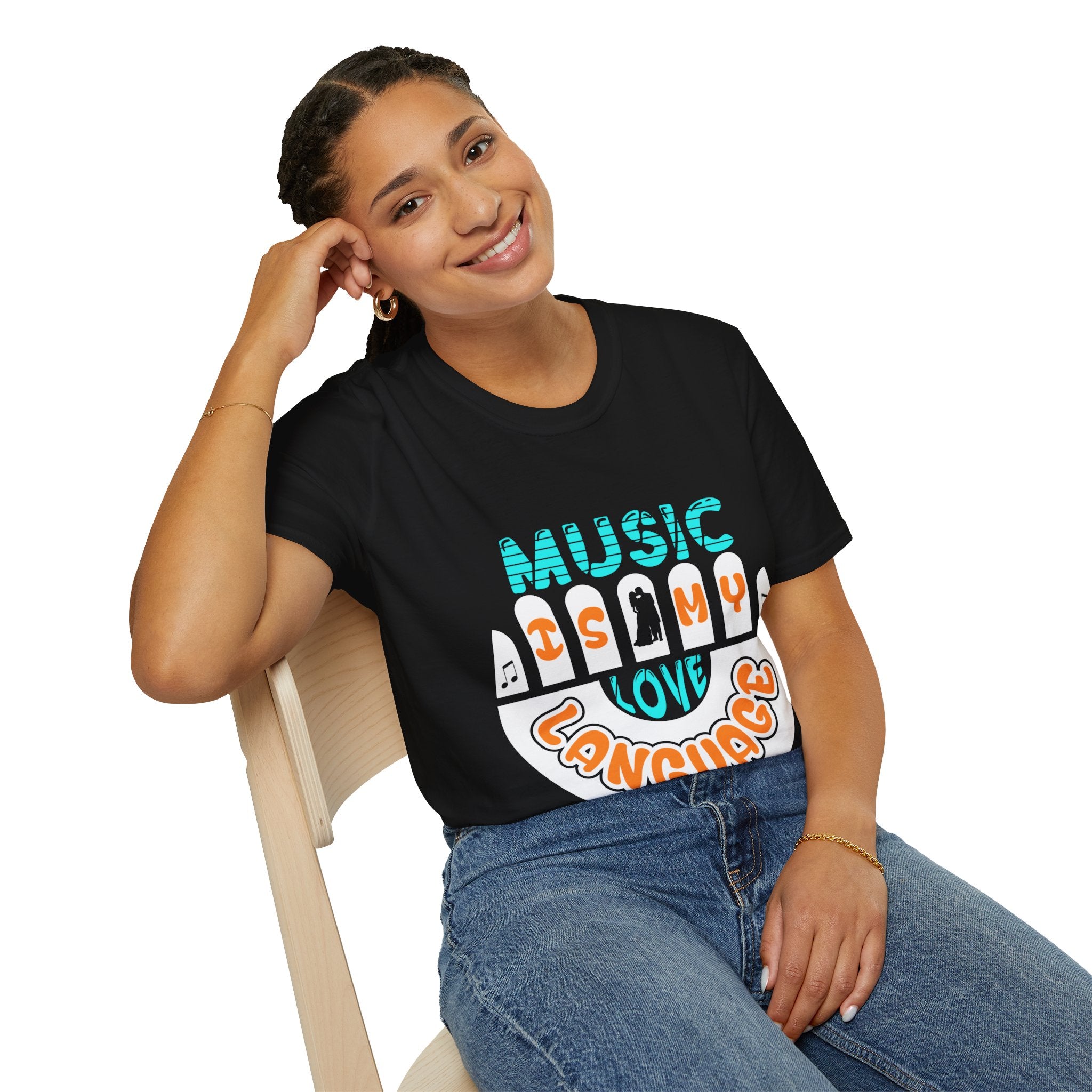 "Music In My Love Language" Unisex Soft style T-Shirt