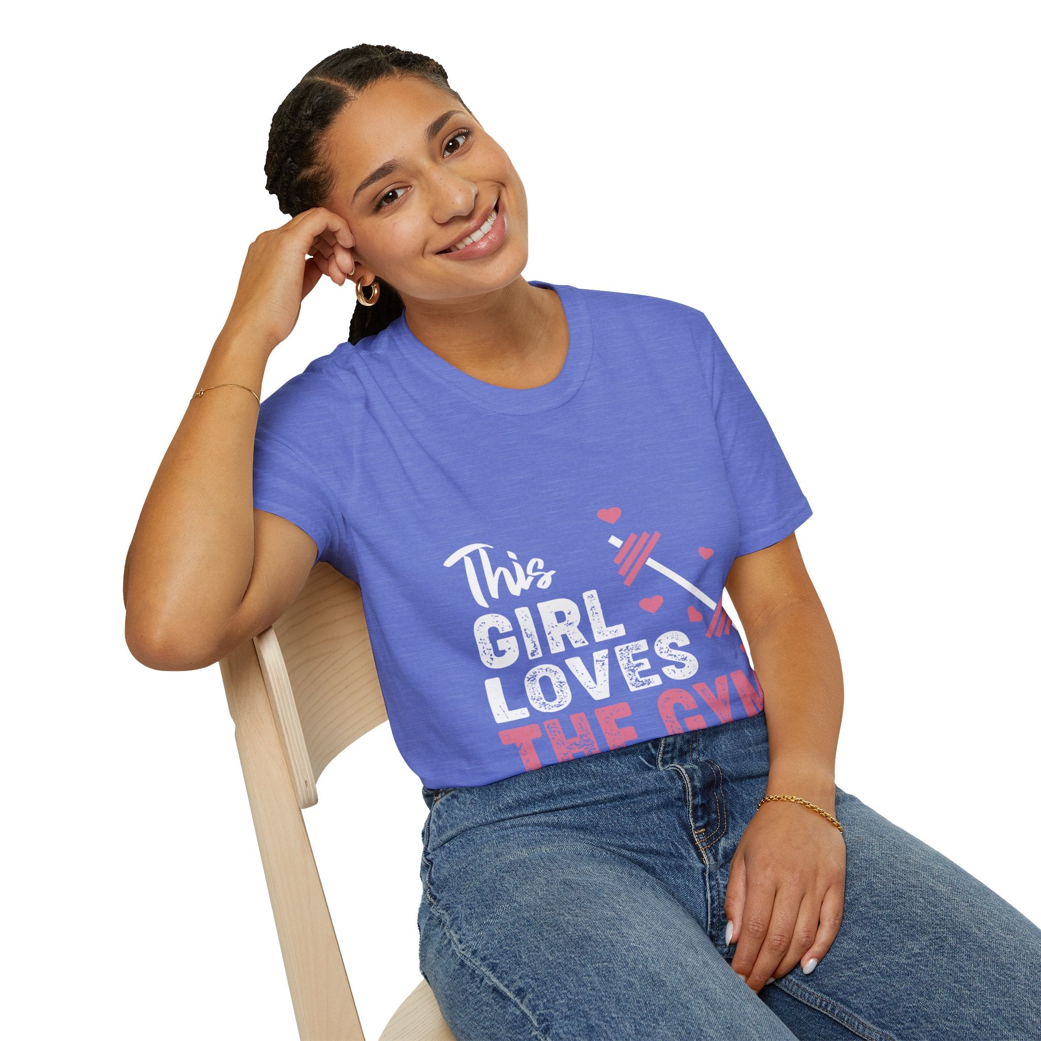 "The Girl Loves The Gym" Unisex Soft style T-Shirt