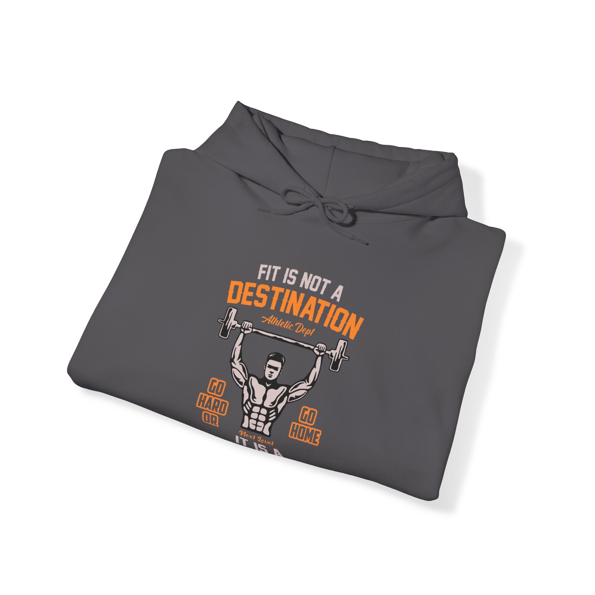 "Fit Is Not A Destination, Its A Way Of Life" Unisex Heavy Blend™ Hooded Sweatshirt