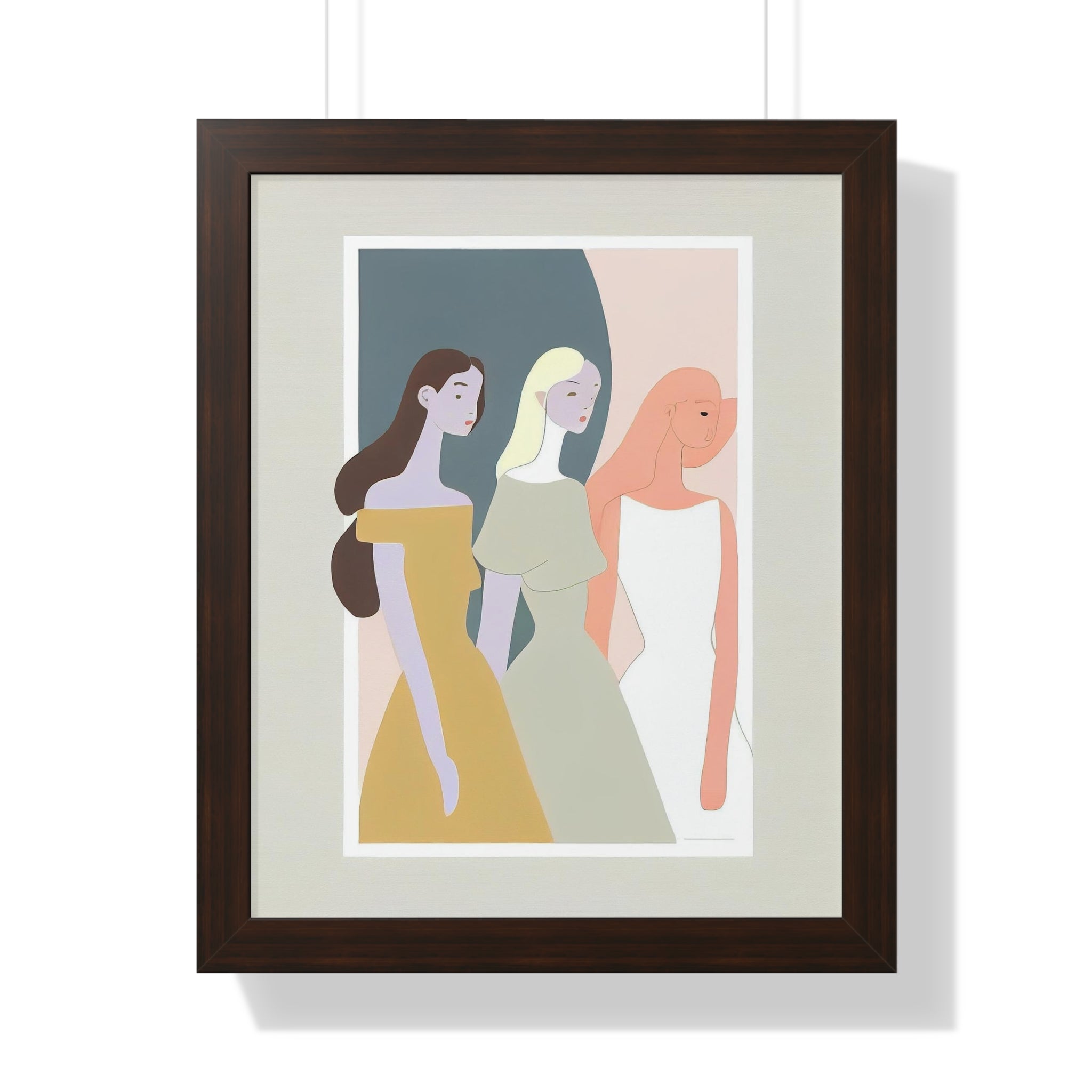 "ABSTRACT FEMINIST" Framed Vertical Poster