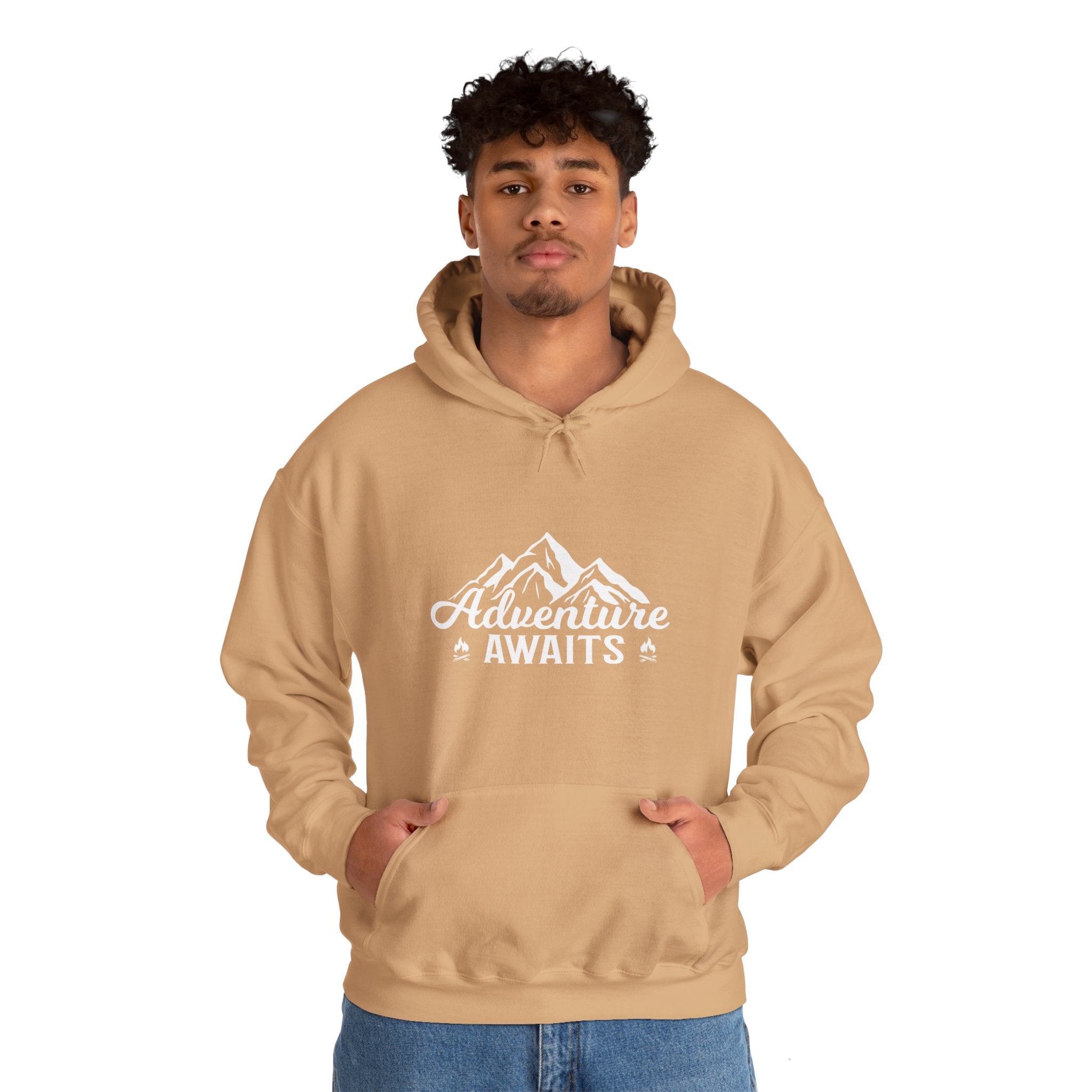 "Adventure Awaits" Unisex Heavy Blend™ Hooded Sweatshirt