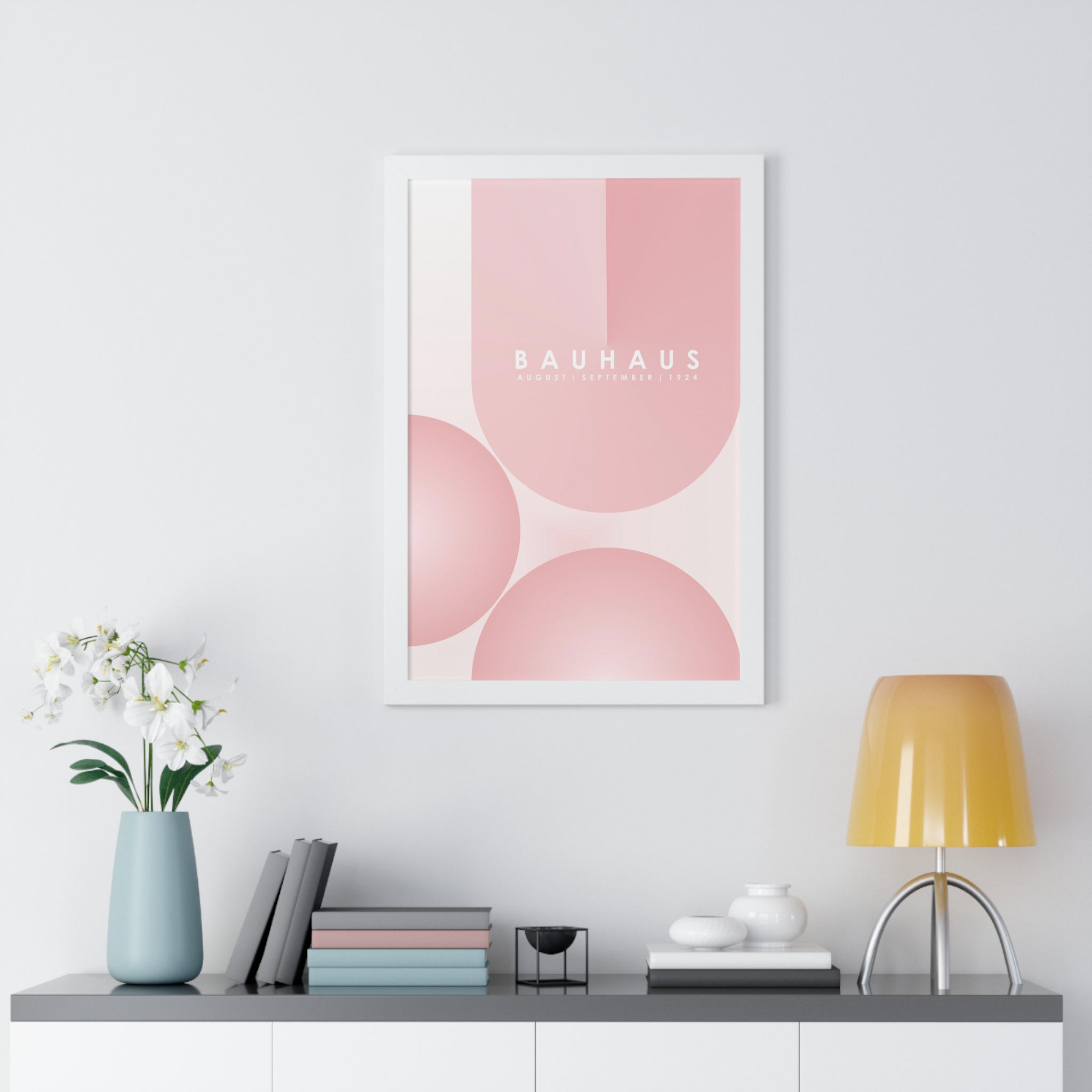 "BAUHAUS-STYLES-12" Framed Vertical Poster