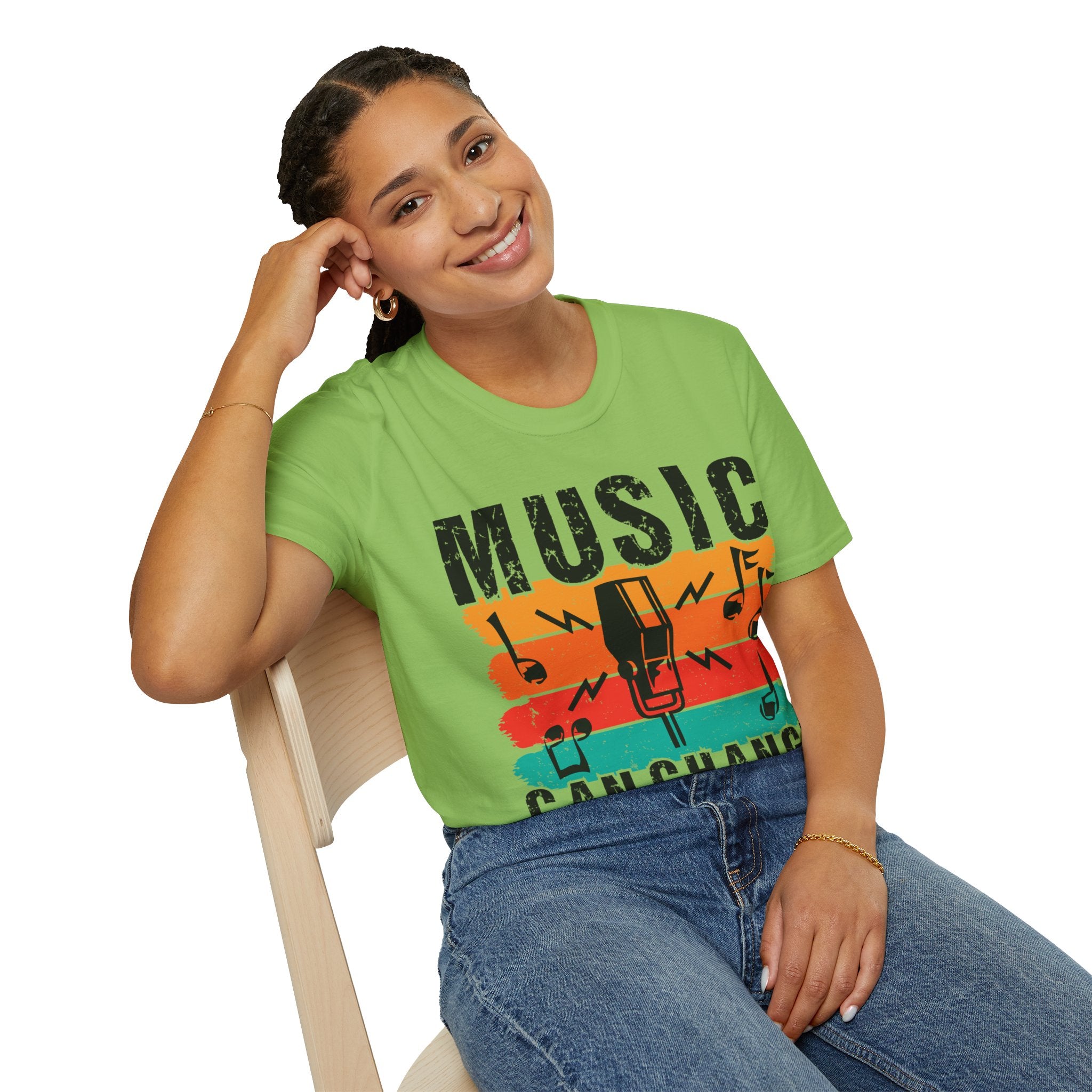 "Music Can Change The World" Unisex Soft style T-Shirt