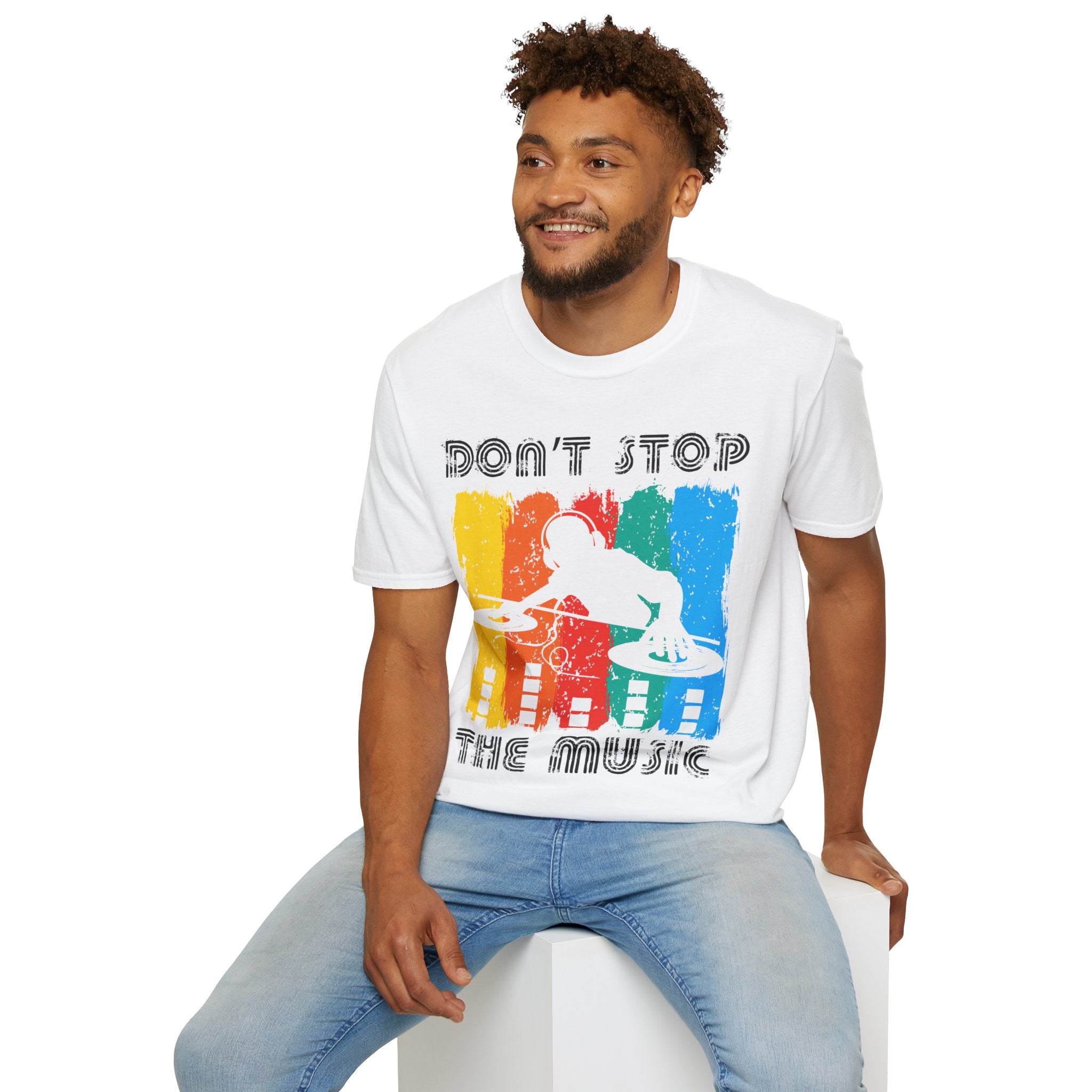 "Don't Stop the Music" Unisex Soft style T-Shirt