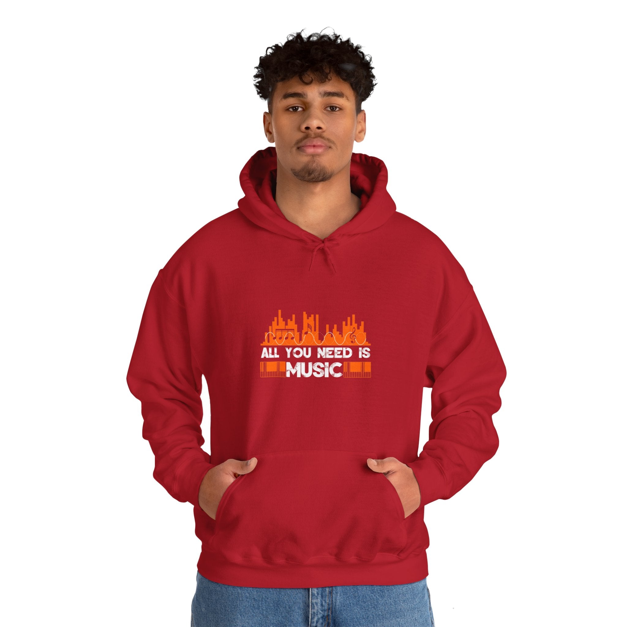 "All You Need Is Music" Unisex Heavy Blend™ Hooded Sweatshirt