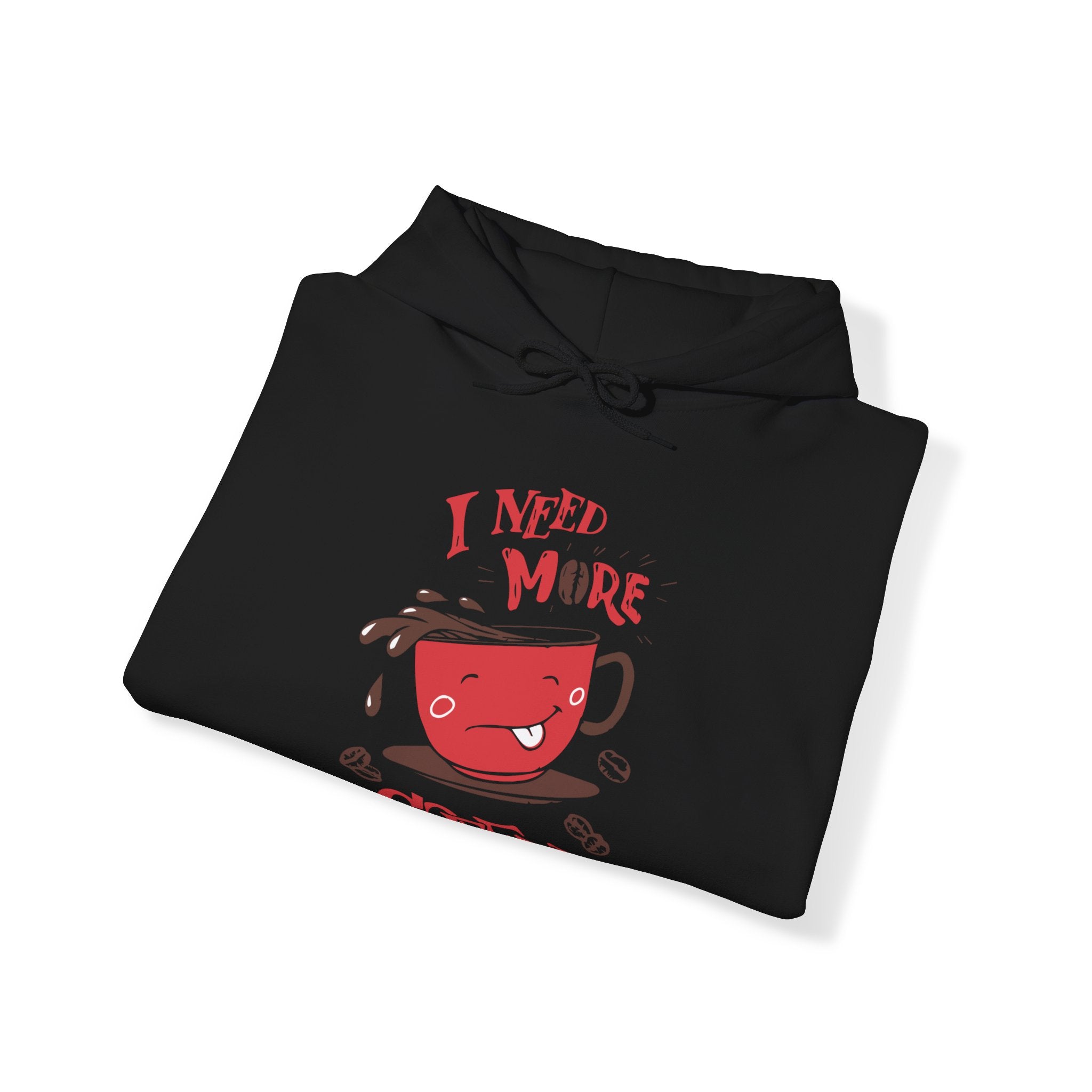 "I NEED MORE COFFEE" Unisex Heavy Blend™ Hooded Sweatshirt