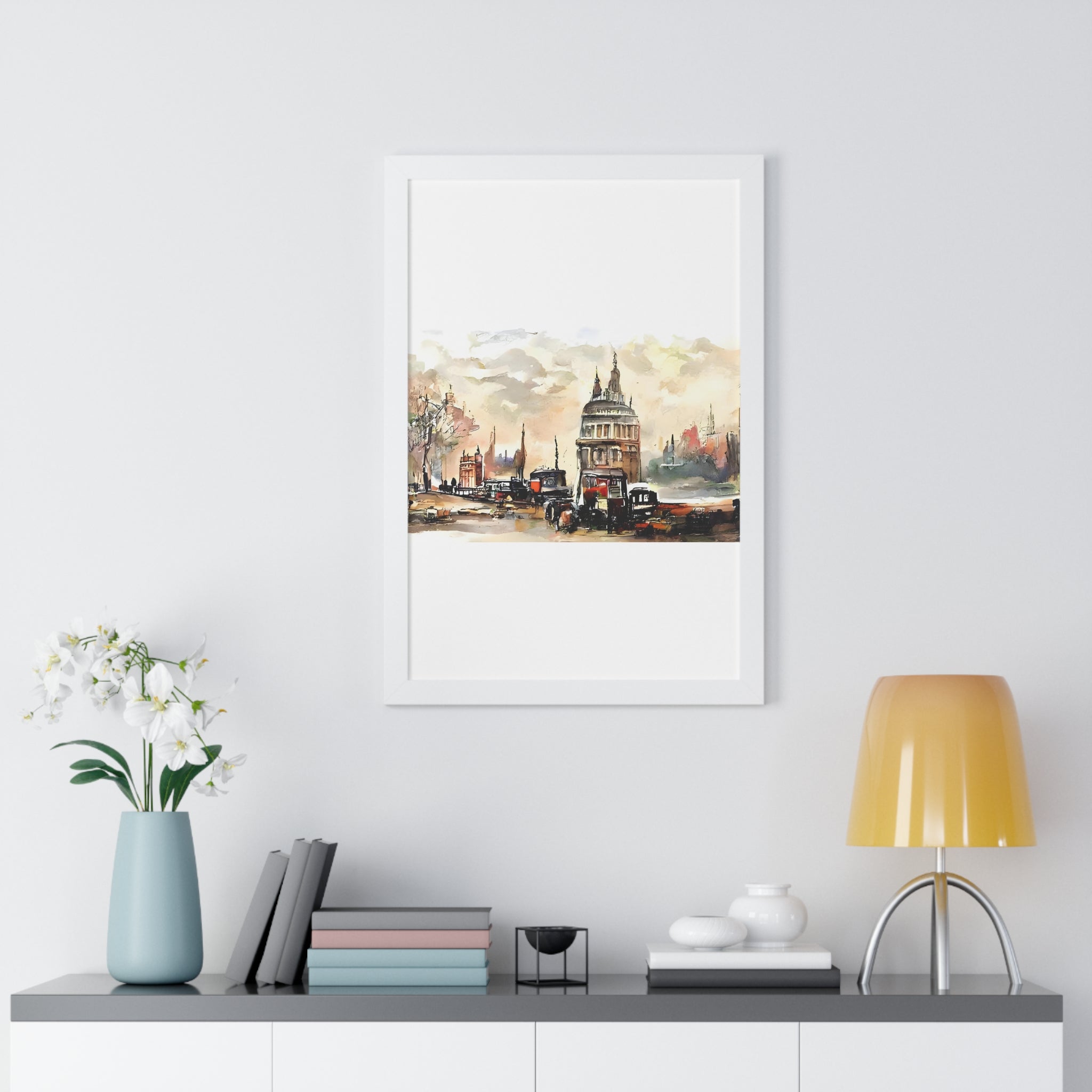 "ARCHITECTURE" Framed Vertical Poster