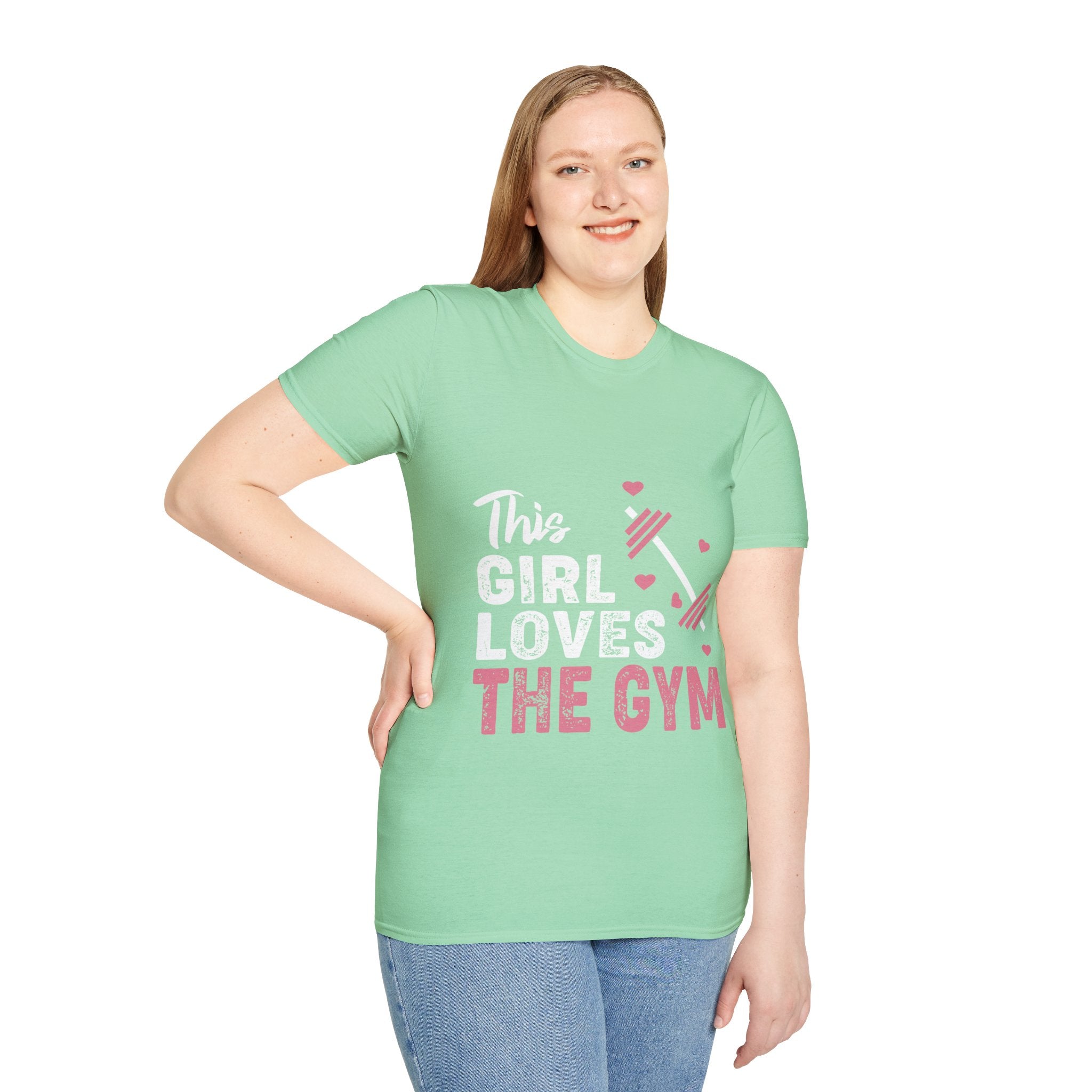 "The Girl Loves The Gym" Unisex Soft style T-Shirt