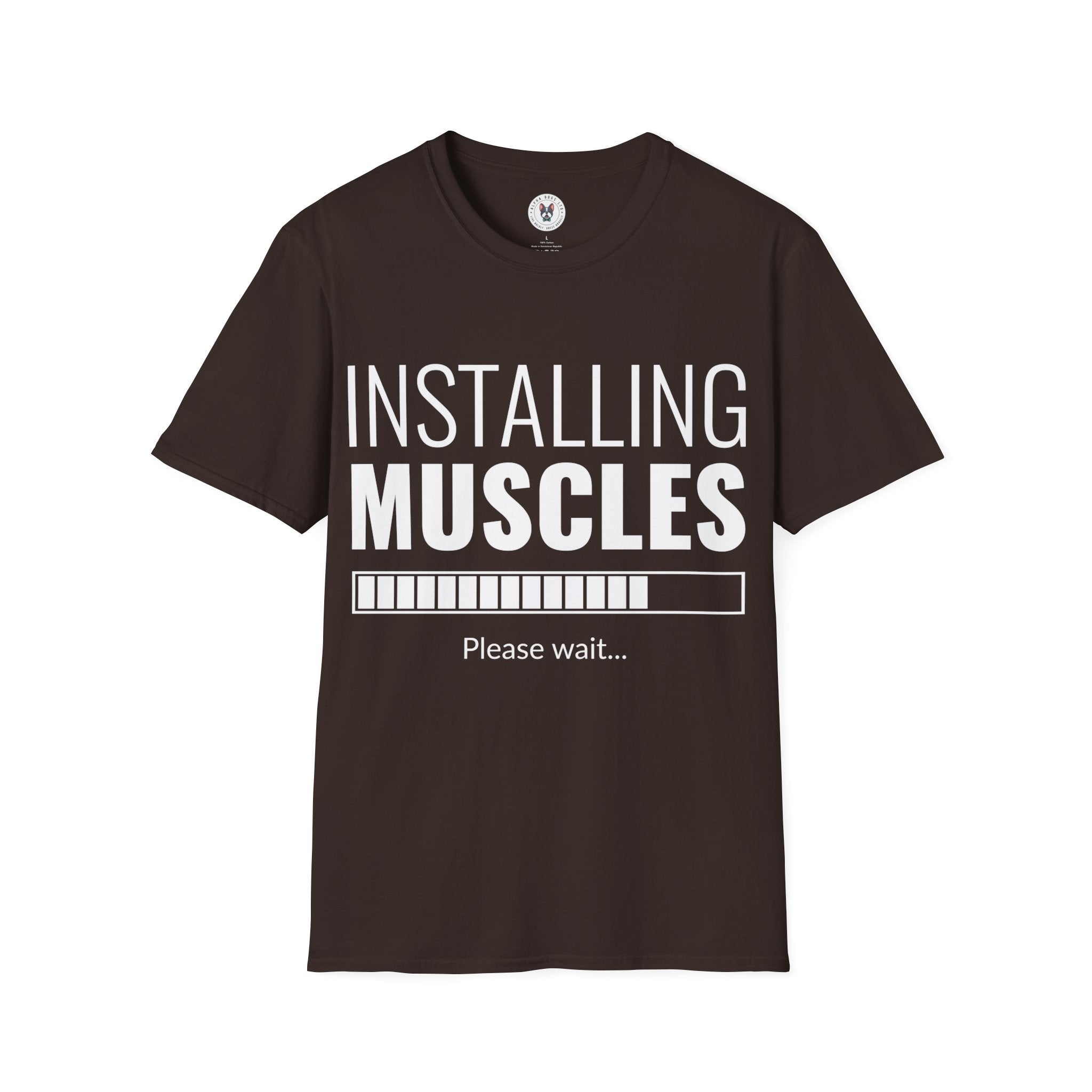 "Installing Muscles" Unisex Soft style T-Shirt