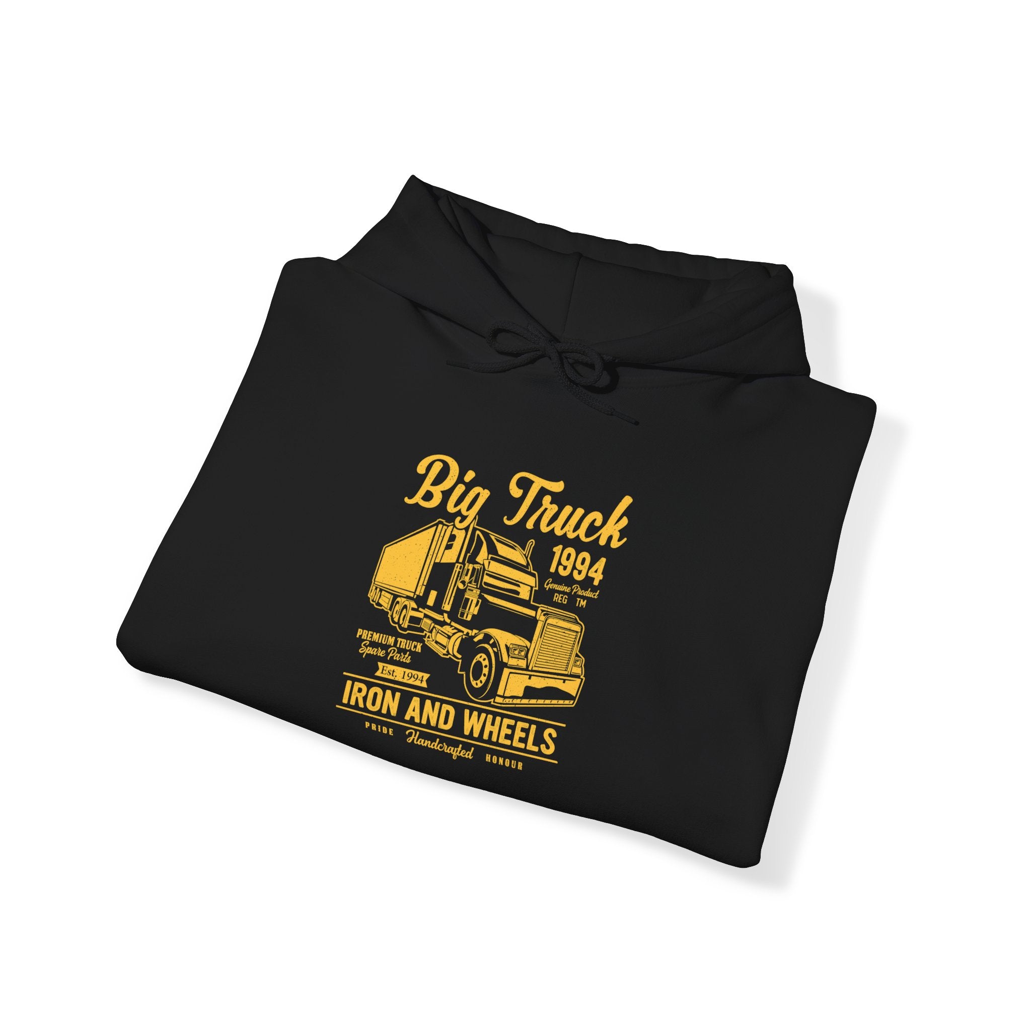 "BIG TRUCK IRON AND WHEELS" Unisex Heavy Blend™ Hooded Sweatshirt