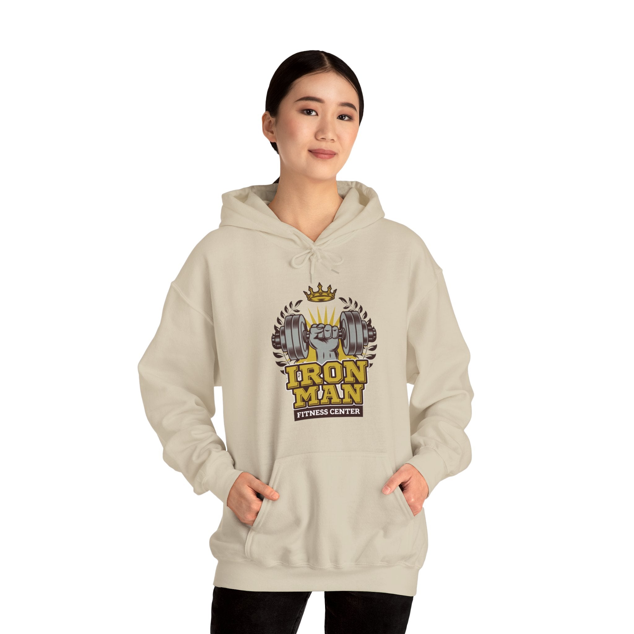 "IronMan Fitness Centre" Unisex Heavy Blend™ Hooded Sweatshirt