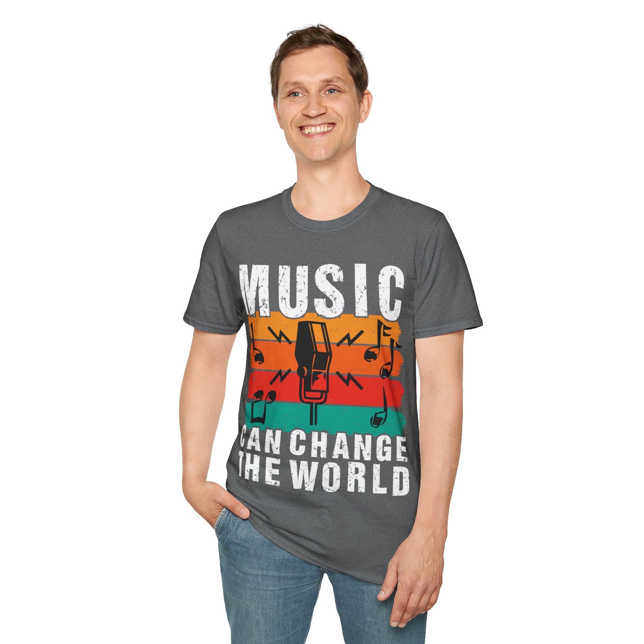 "Music Can Change The World" Unisex Soft style T-Shirt