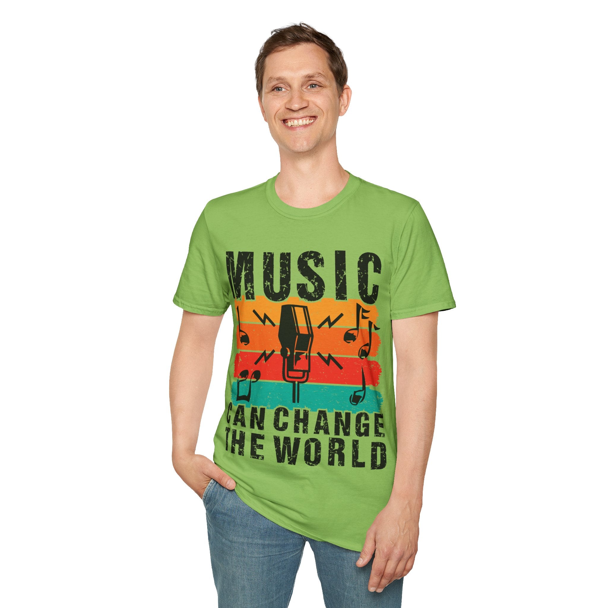 "Music Can Change The World" Unisex Soft style T-Shirt