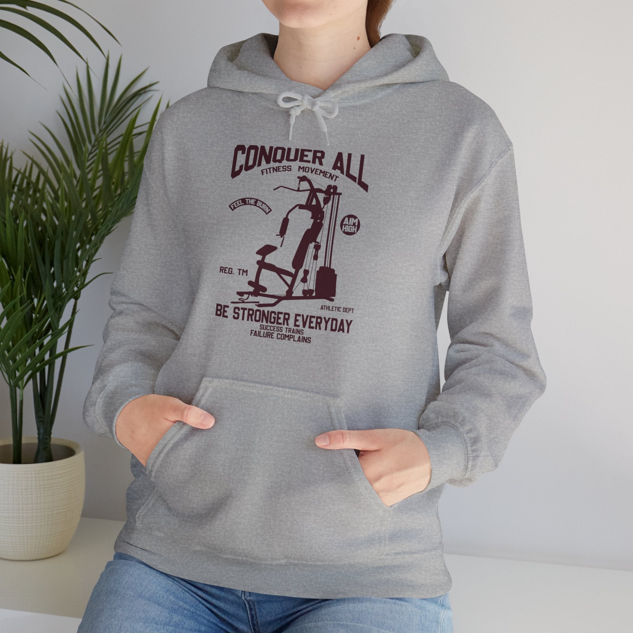 "Conquer All Be Stronger Everyday" Unisex Heavy Blend™ Hooded Sweatshirt