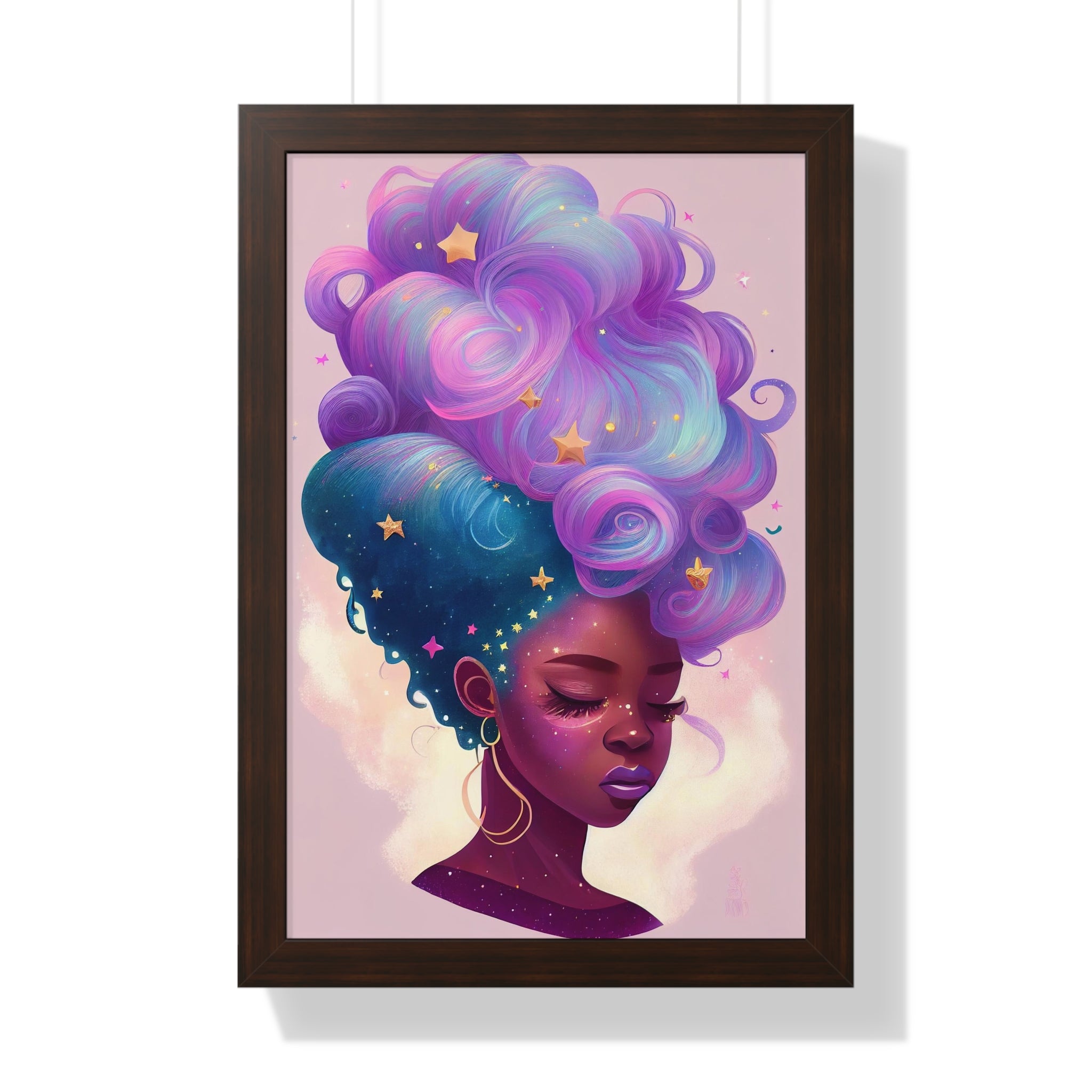 "BLACK GIRL MAGIC" Framed Vertical Poster