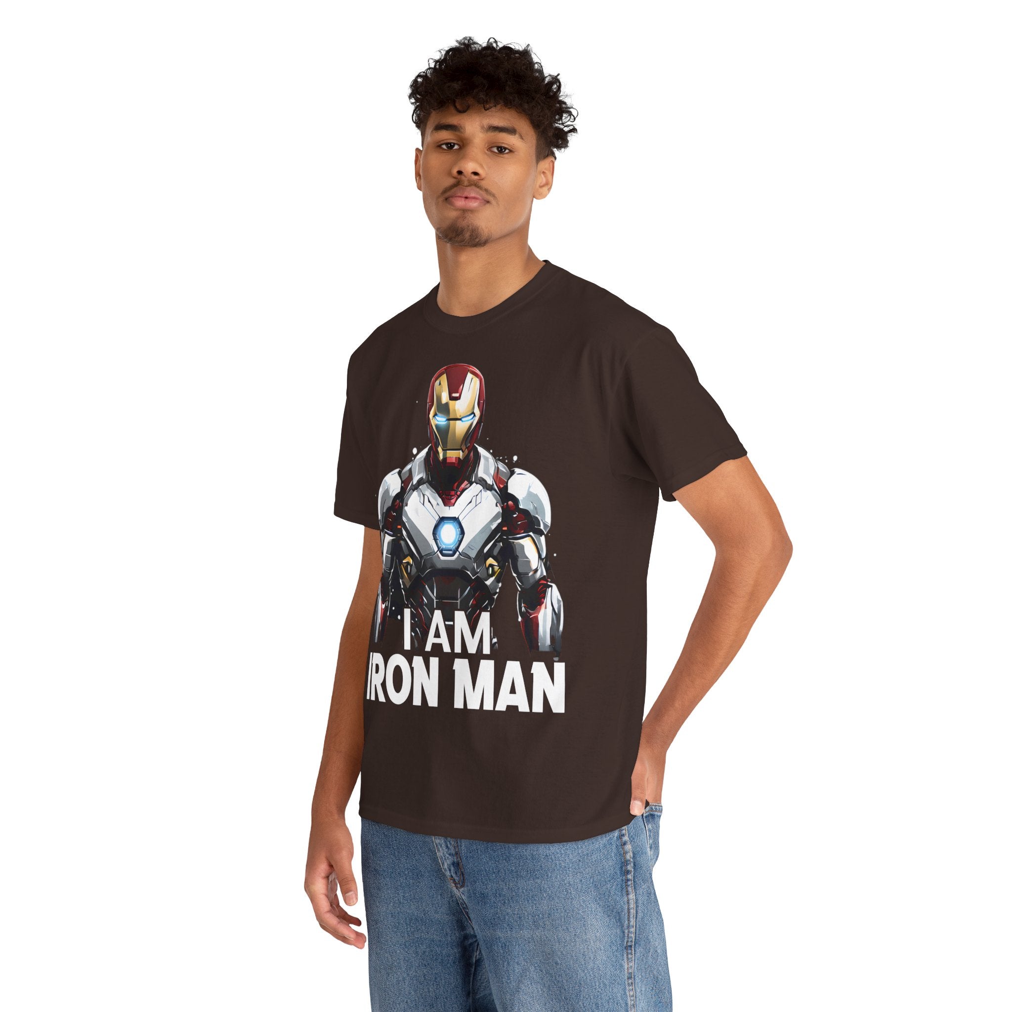 "I AM IRON MAN" Unisex Heavy Cotton Tee