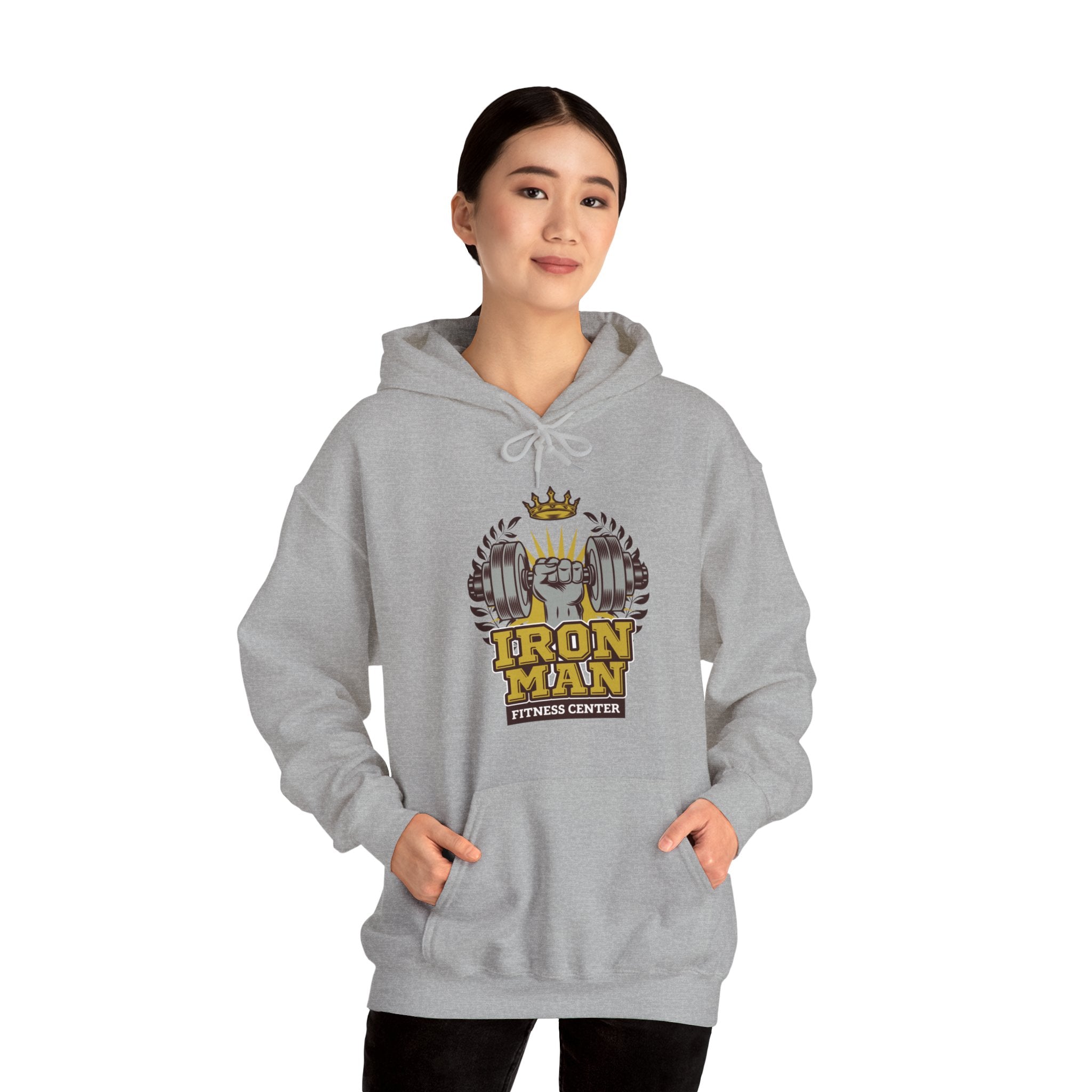 "IronMan Fitness Centre" Unisex Heavy Blend™ Hooded Sweatshirt