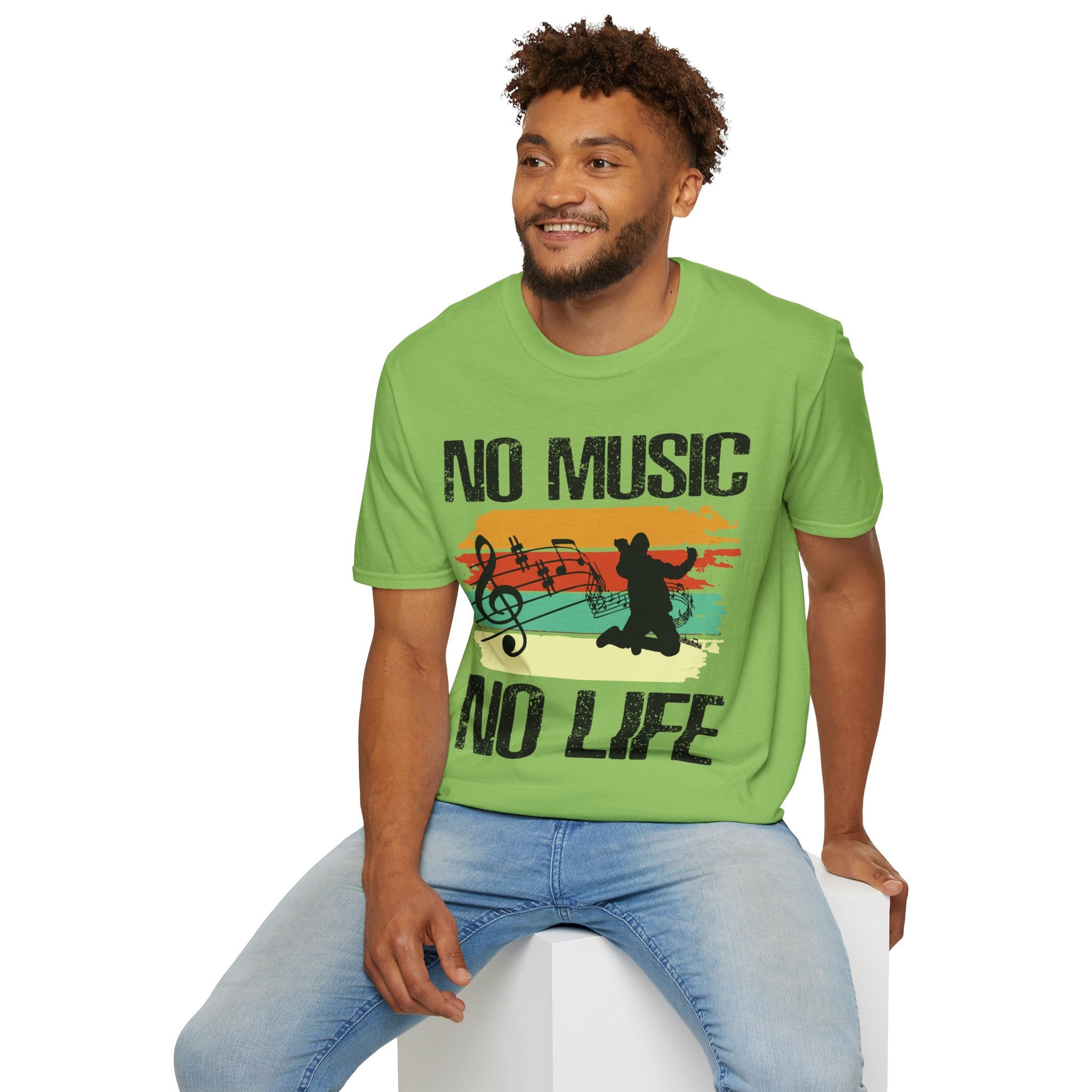 "No Music No Life"  Unisex Soft style T-Shirt