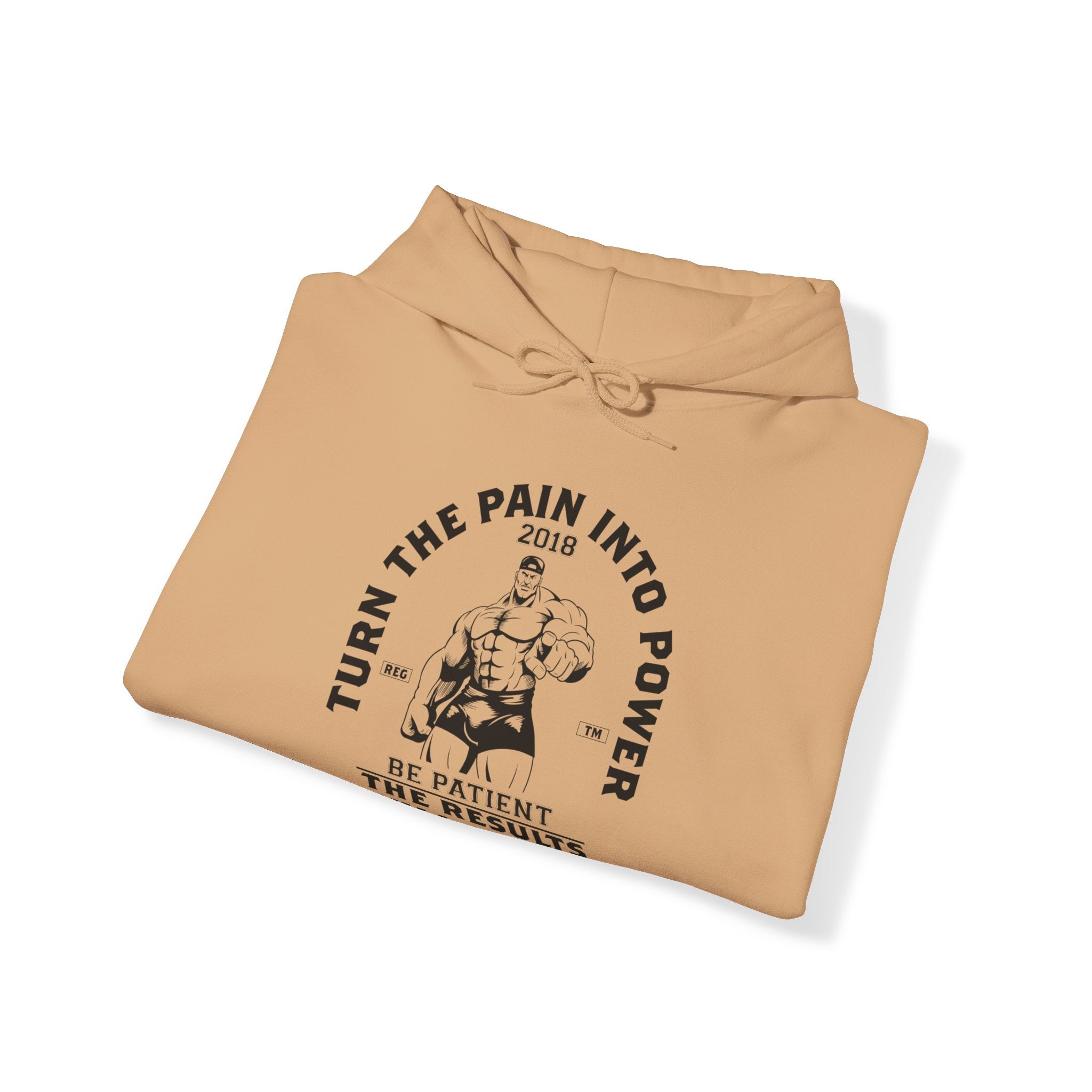 "Turn The Pain Into Power"  Unisex Heavy Blend™ Hooded Sweatshirt