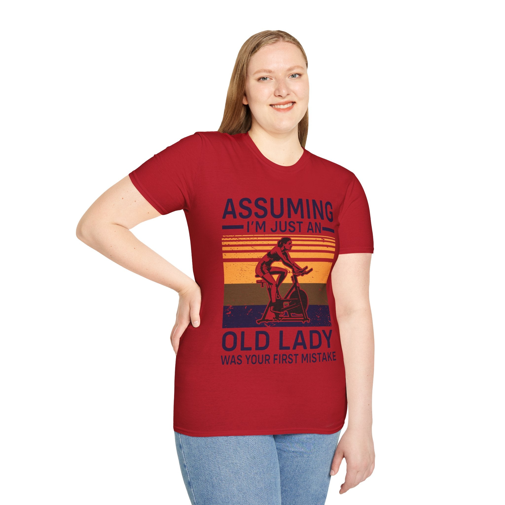 "Assuming I M Just An Old Lady Was Your First Mistake" Unisex Soft style T-Shirt